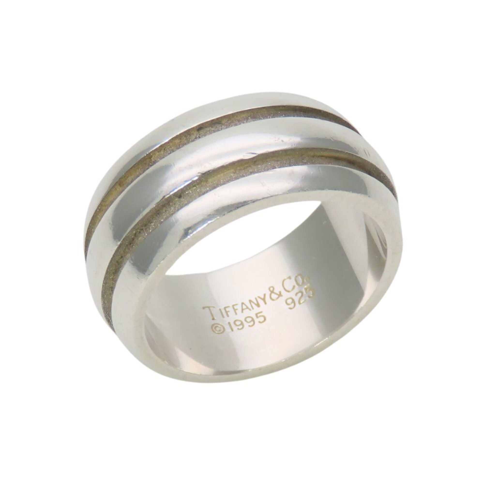 Tiffany Silver Silver 925 Band Ring (Pre-Owned)