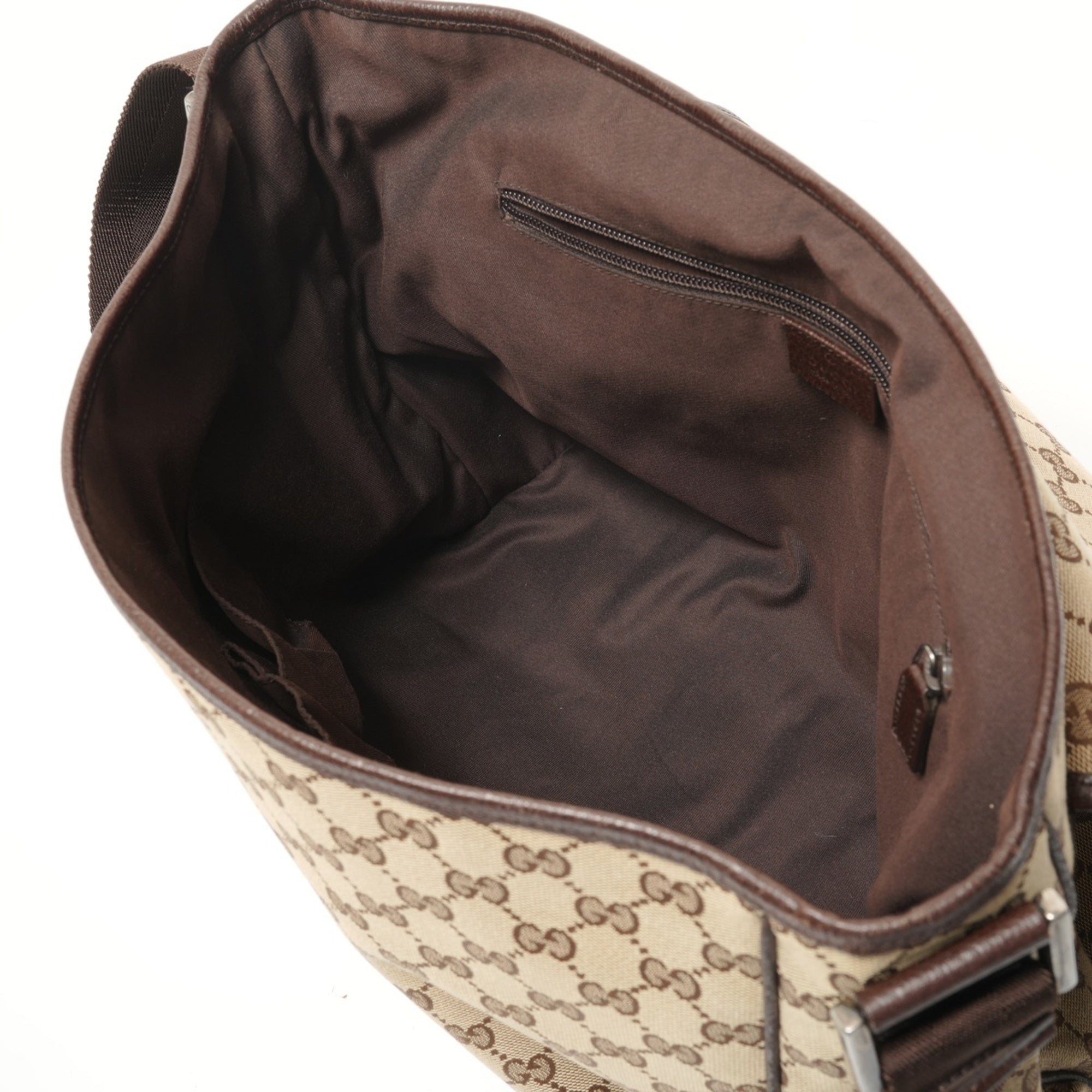 Gucci Gg Canvas Beige Gg Canvas Shoulder Bag (Pre-Owned)