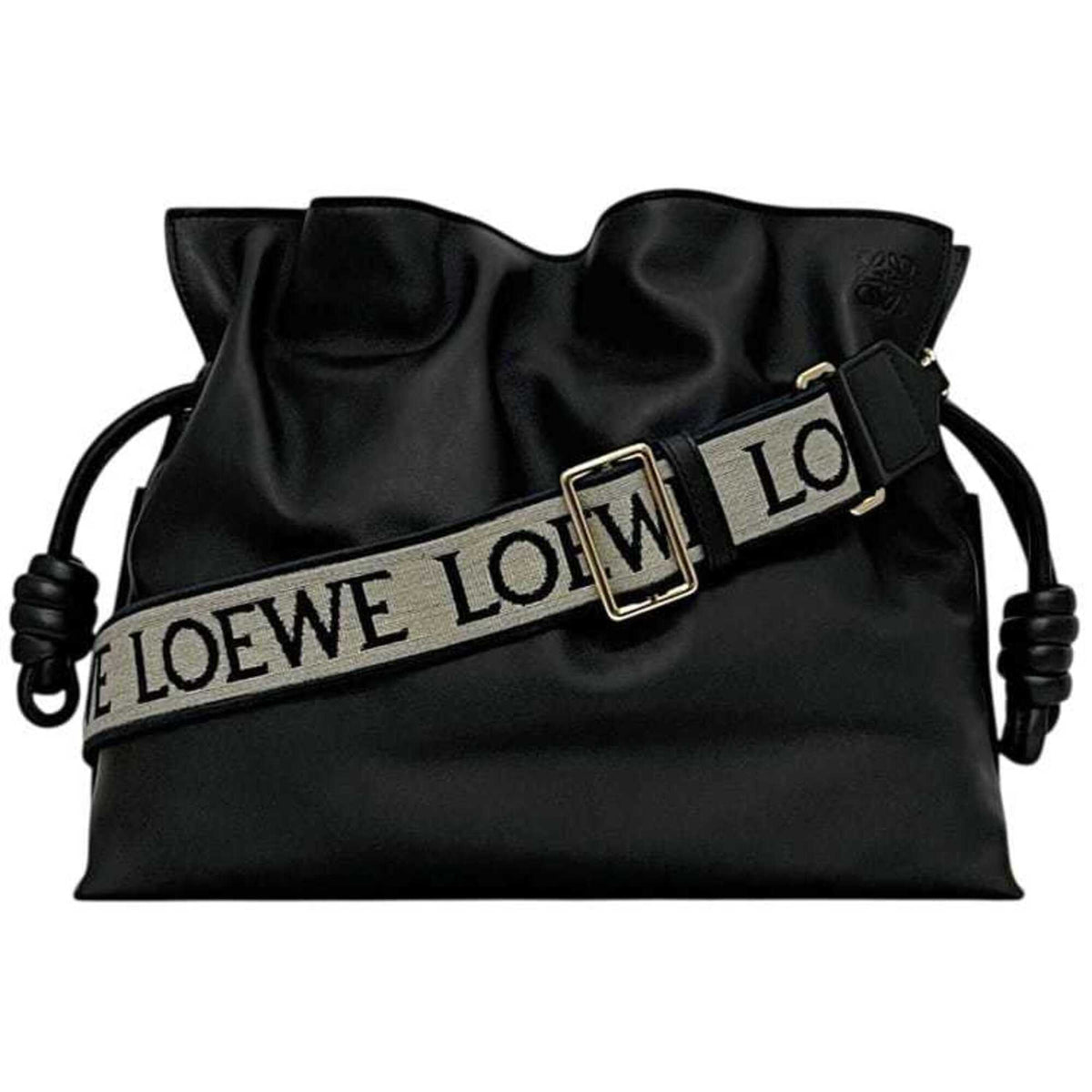 Loewe Black Leather Shoulder Bag (Pre-Owned)