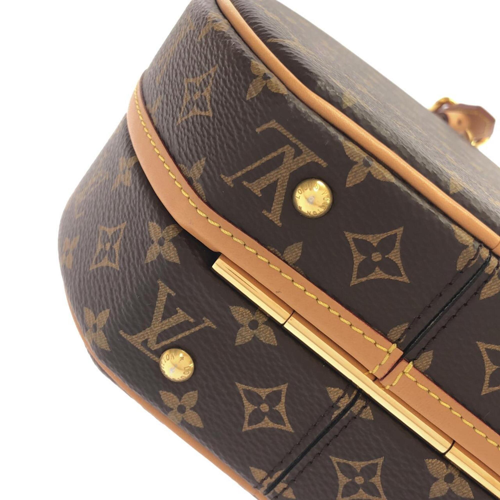 Louis Vuitton Marron Coated Canvas Handbag (Pre-Owned)