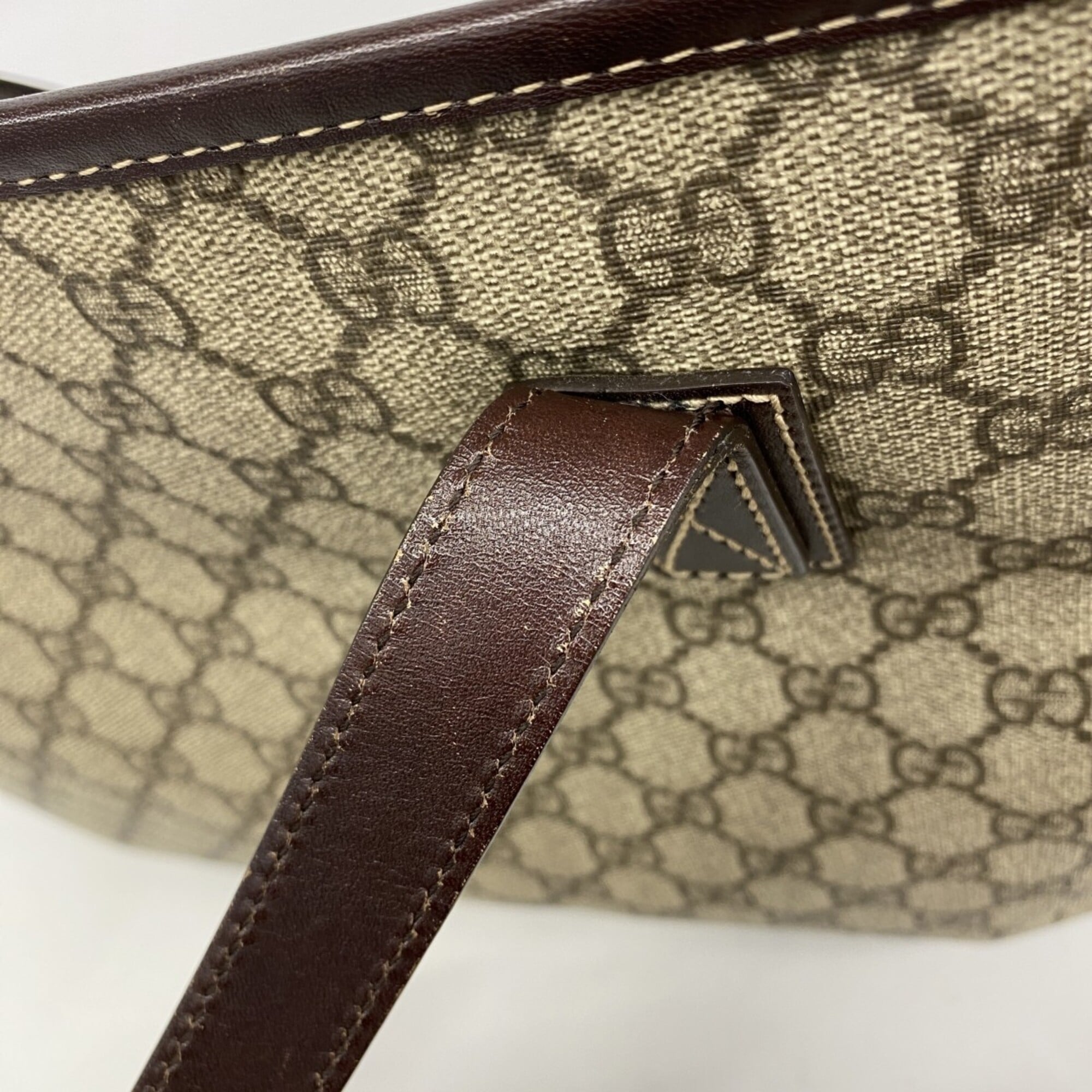 Gucci Beige Brown Pvc Tote Bag (Pre-Owned)