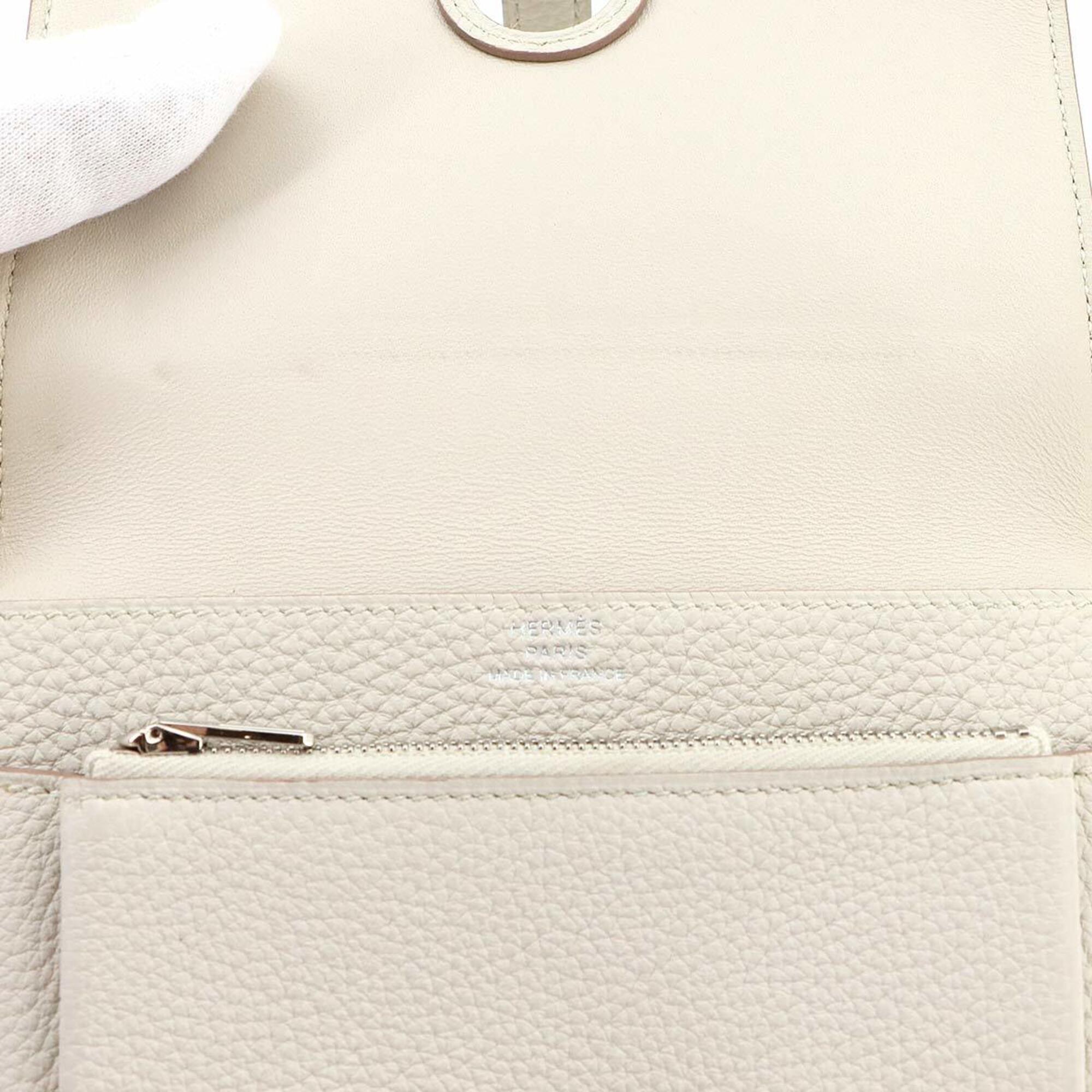 Hermes White Togo Leather Wallet (Bi-Fold) (Pre-Owned)
