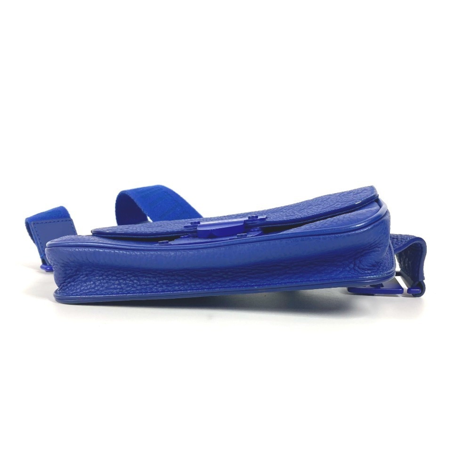 Louis Vuitton Blue Leather Shoulder Bag Sling Bag (Pre-Owned)