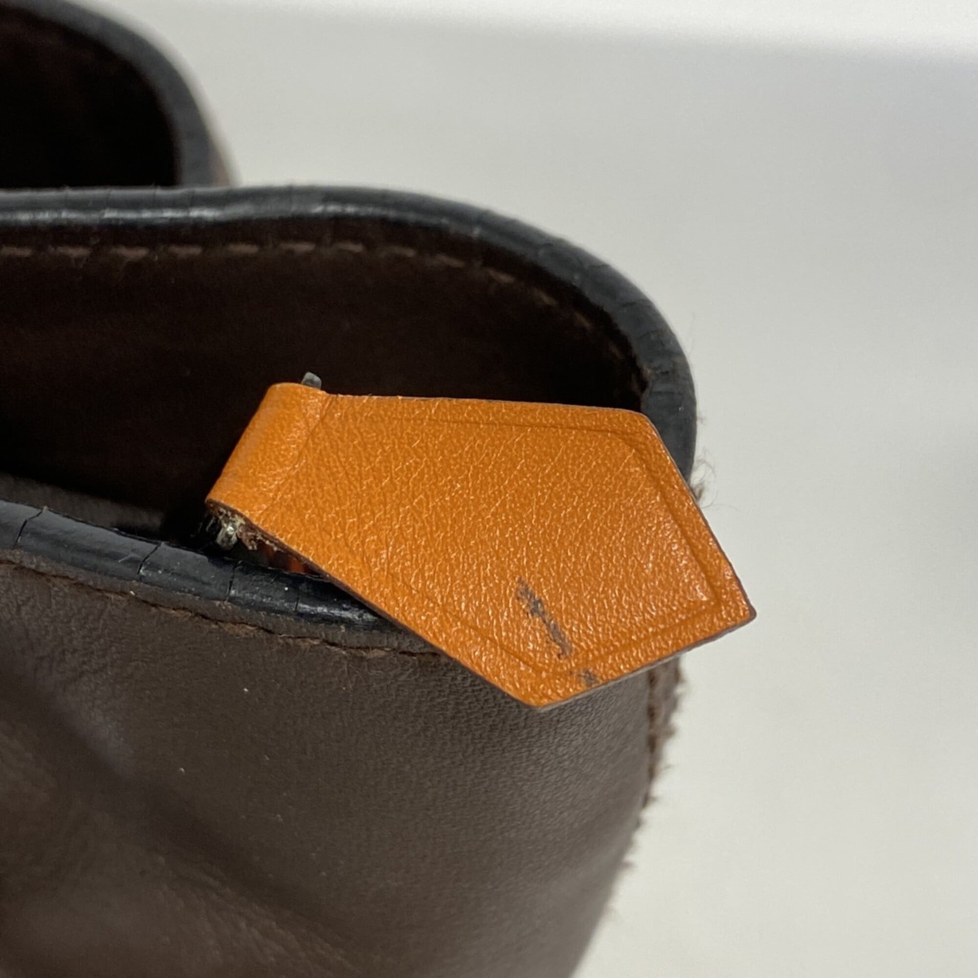 Hermes Brown Leather Handbag (Pre-Owned)