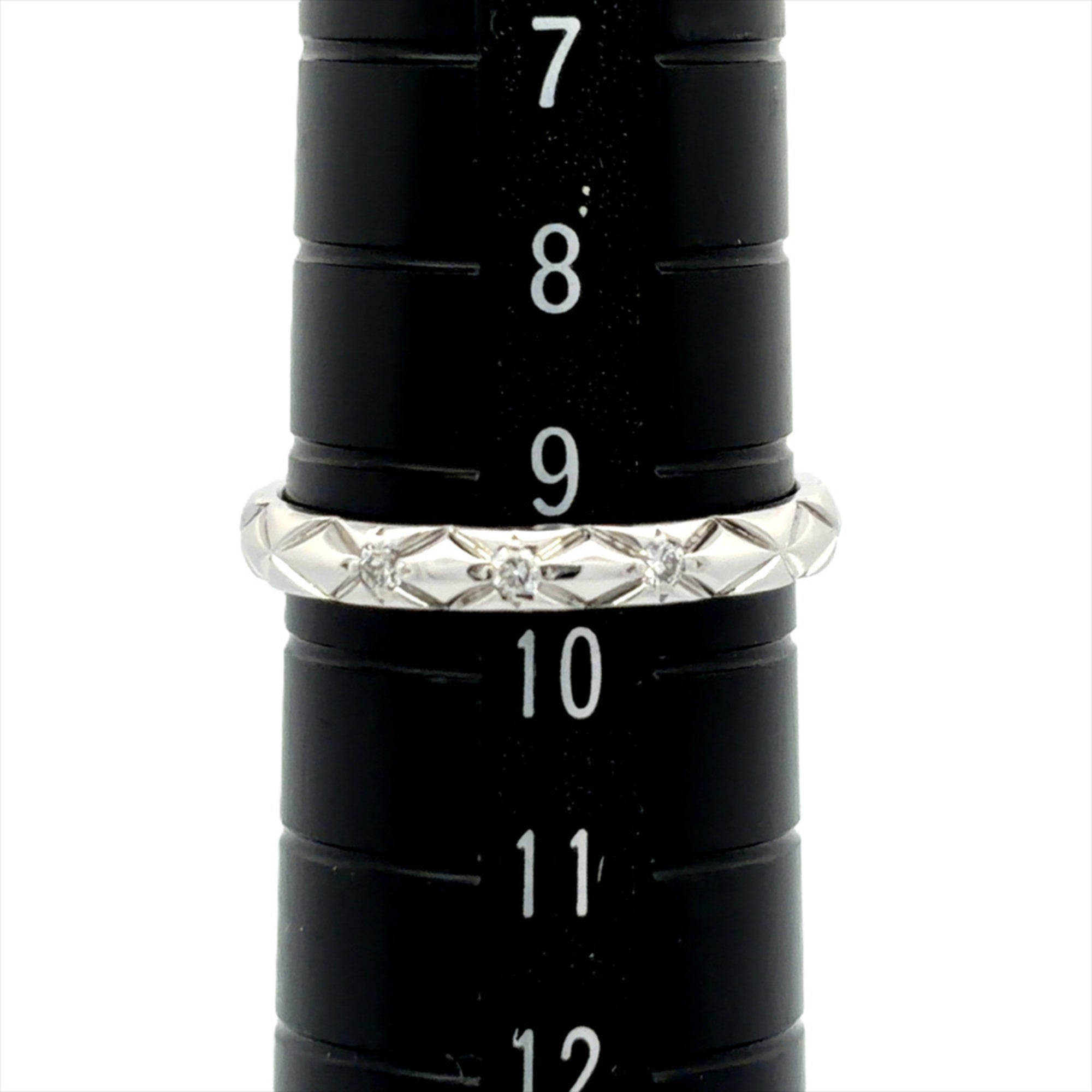 Chanel Platinum Platinum 950 Band Ring (Pre-Owned)