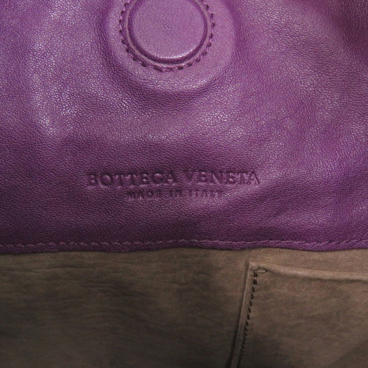 Bottega Veneta Black Purple Leather Handbag (Pre-Owned)