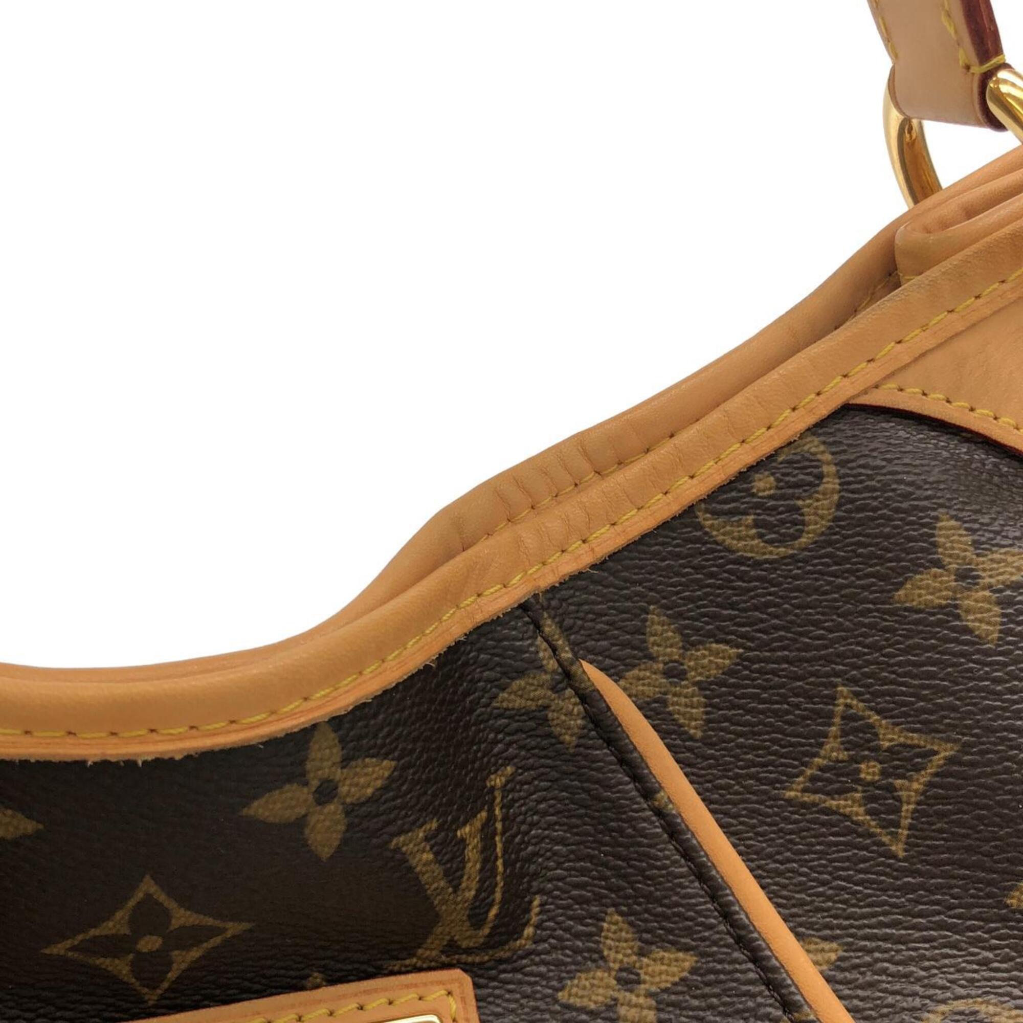 Louis Vuitton Marron Coated Canvas Shoulder Bag (Pre-Owned)