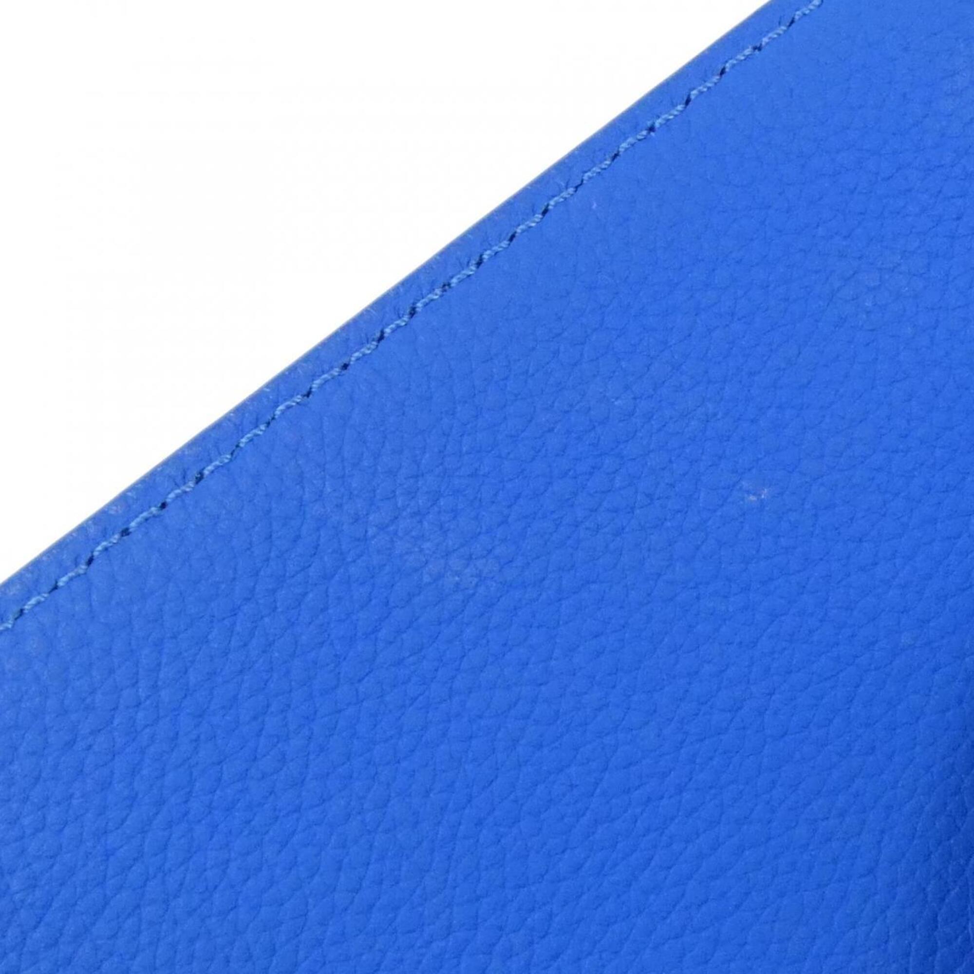 Louis Vuitton Blue Leather Shoulder Bag (Pre-Owned)