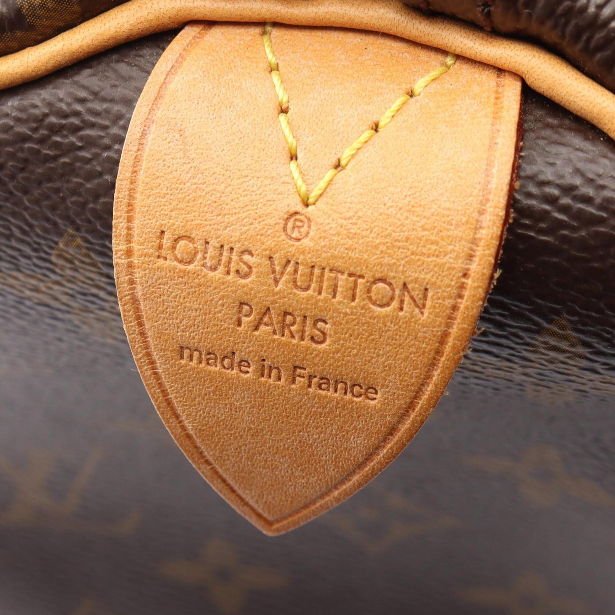 Louis Vuitton Brown Coated Canvas Pvc Monogram Leather Handbag (Pre-Owned)