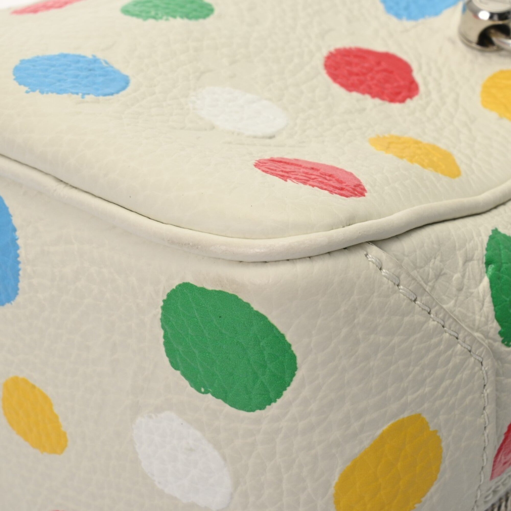 Louis Vuitton Monogram White Monogram Leather Handbag (Pre-Owned)