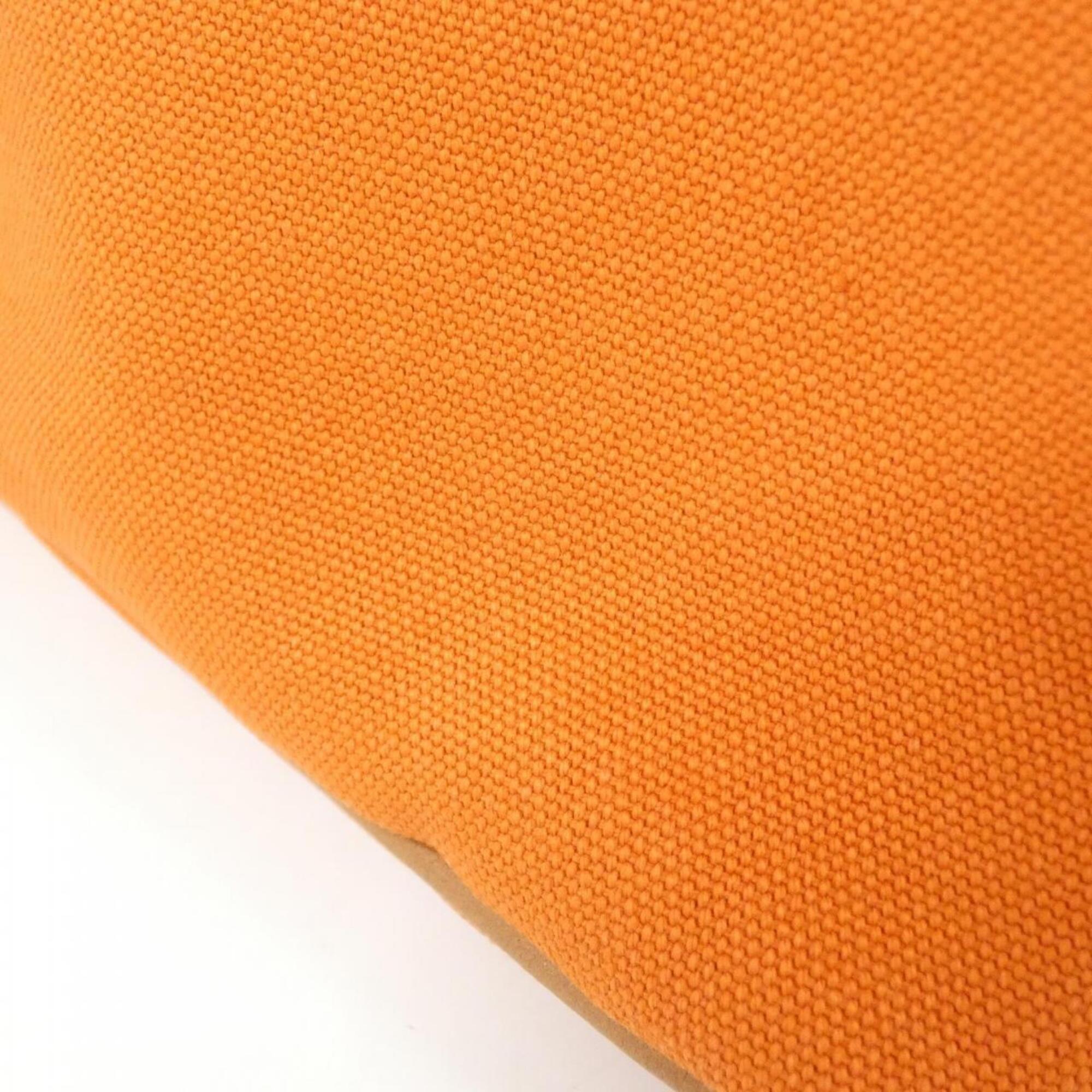 Hermes Bolide Feu Orange Canvas Handbag (Pre-Owned)