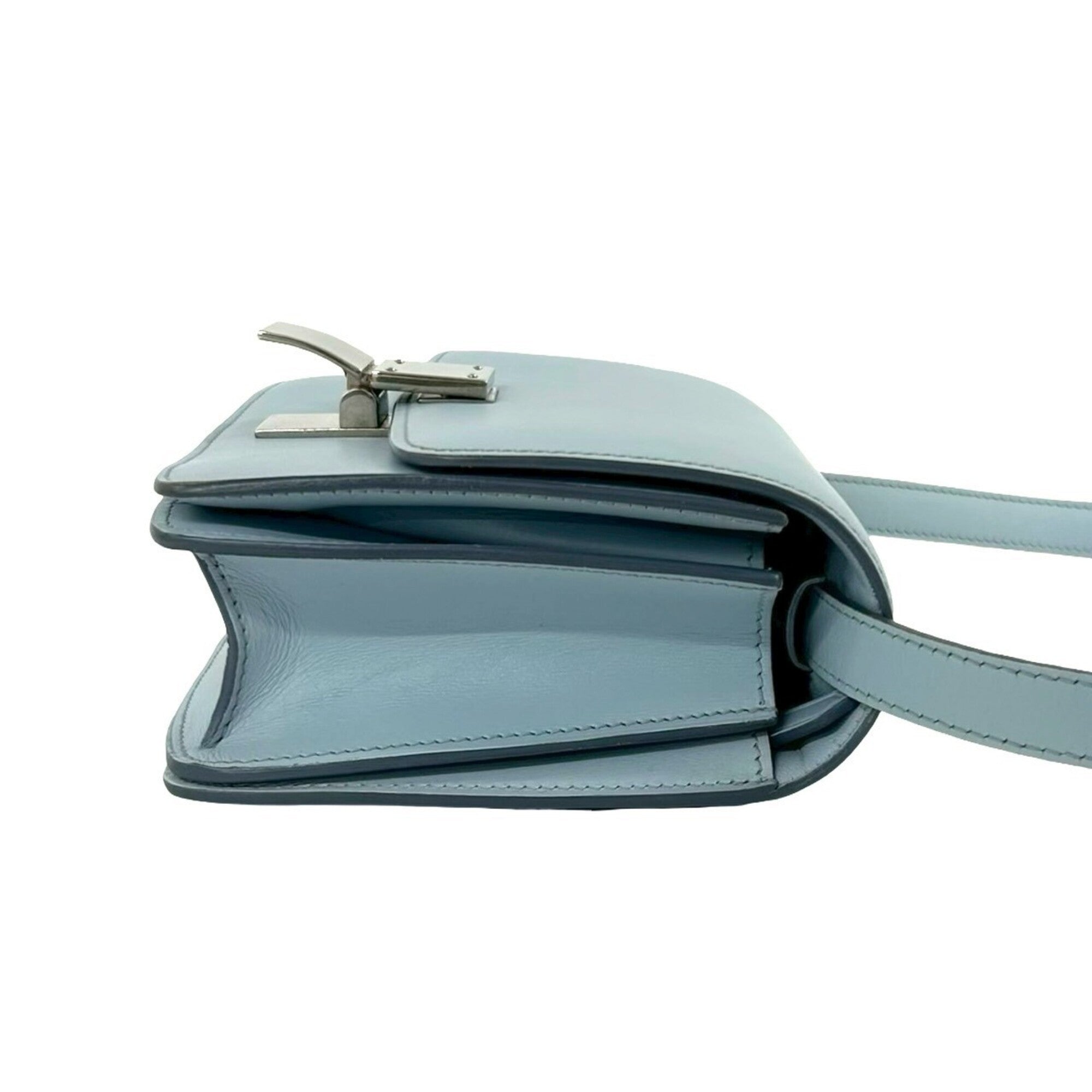Celine Blue Leather Pochette Shoulder Bag (Pre-Owned)