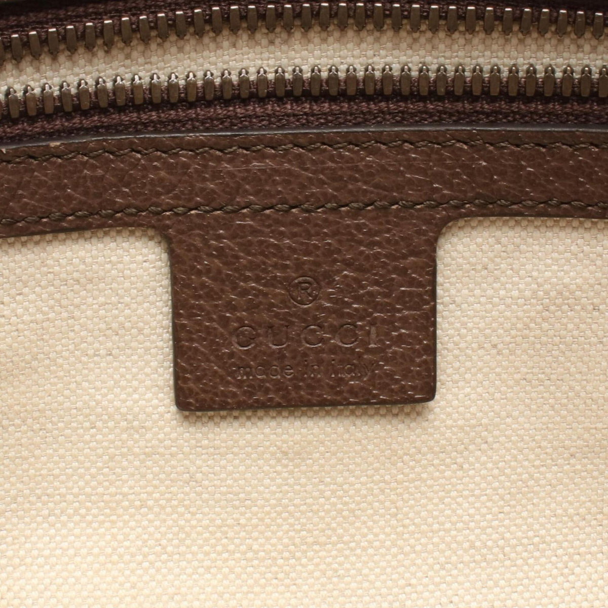 Gucci Beige Brown Gg Supreme Fanny Pack Handbag (Pre-Owned)