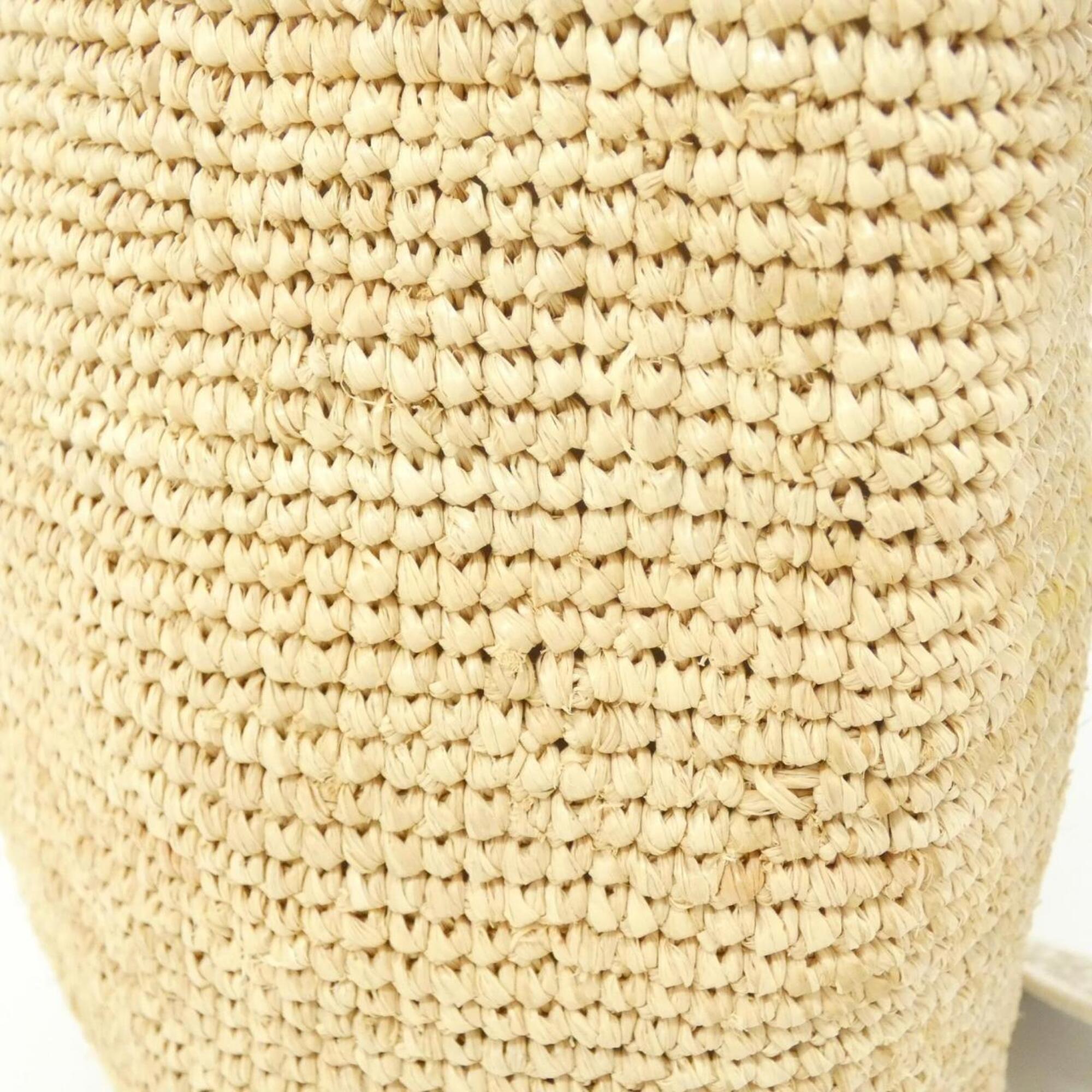 Loewe Beige Raffia Leather Handbag (Pre-Owned)