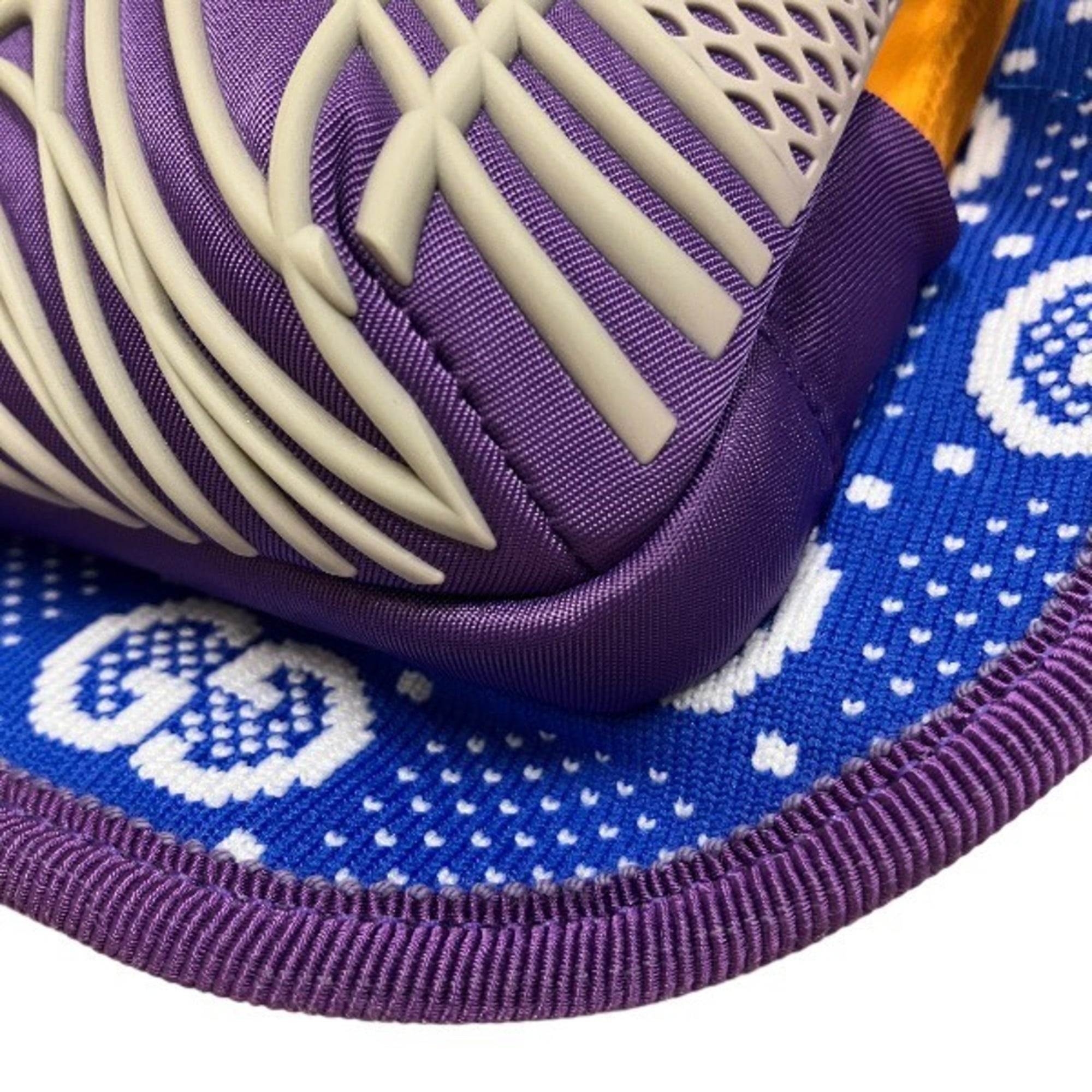 Gucci Blue Orange Purple Nylon Handbag Shoulder Bag Sling Bag (Pre-Owned)