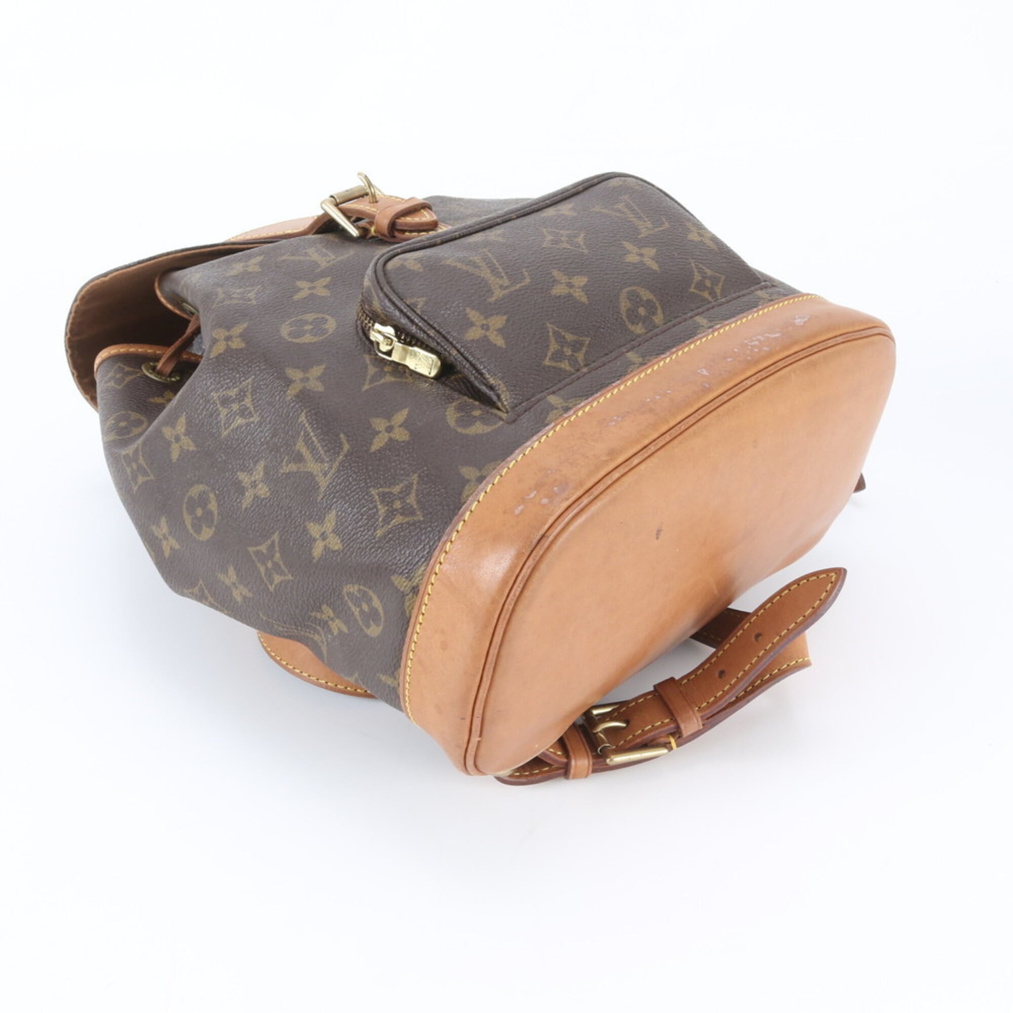 Louis Vuitton Brown Monogram White Monogram Backpack Handbag (Pre-Owned)