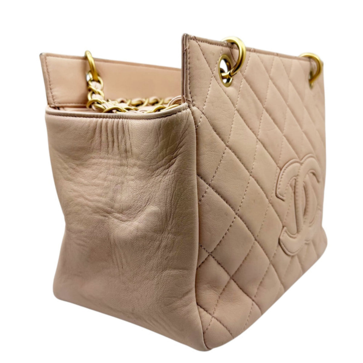 Chanel Pink Leather Tote Bag (Pre-Owned)