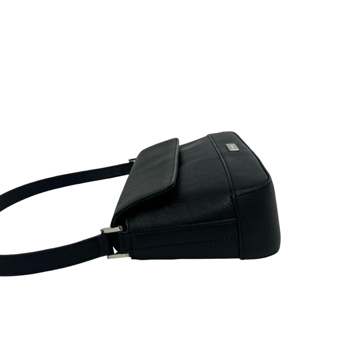 Burberry Black Leather Handbag Shoulder Bag (Pre-Owned)