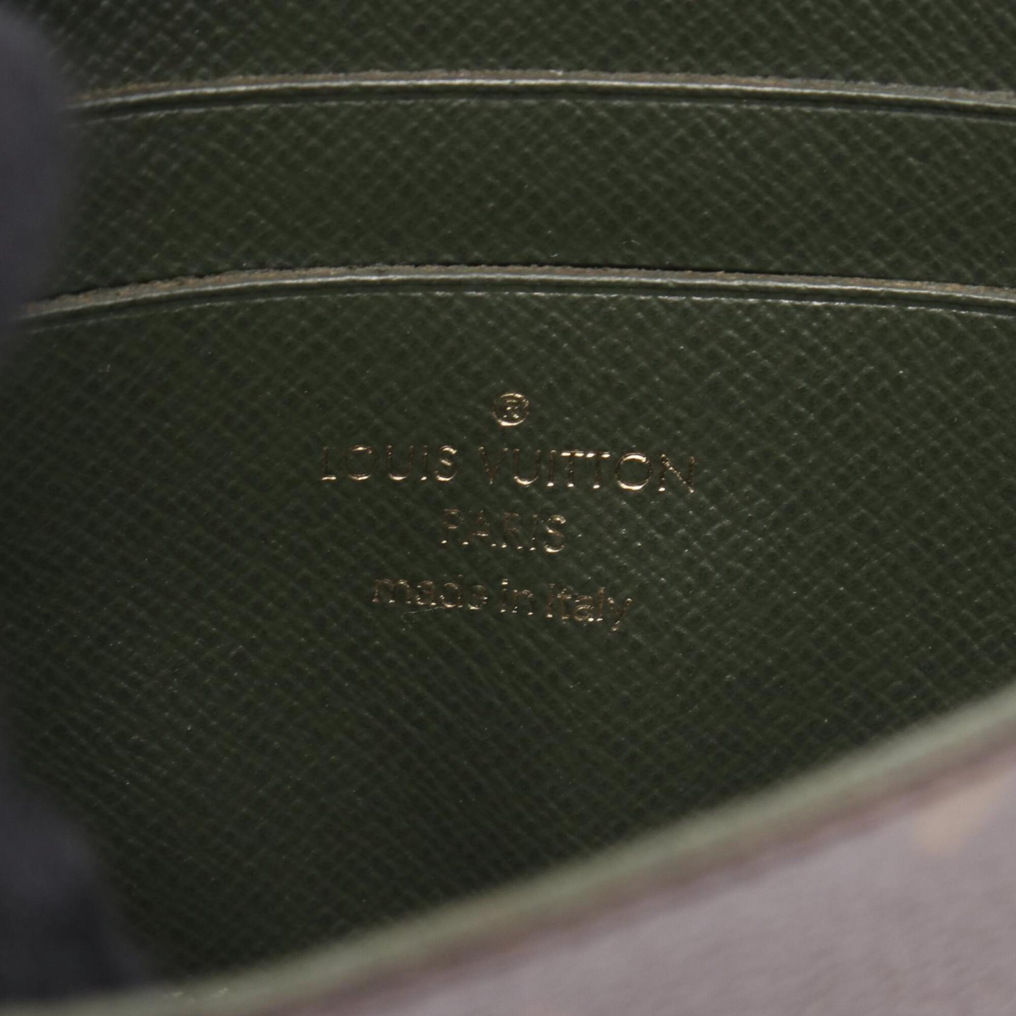 Louis Vuitton Brown Green Monogram Coated Canvas Handbag Pochette Shoulder Bag (Pre-Owned)