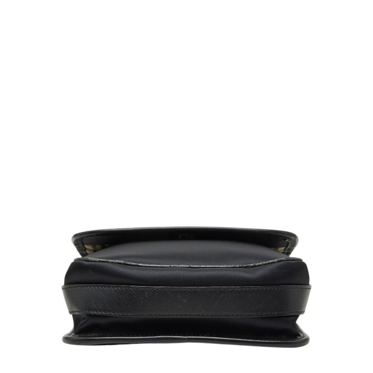 Burberry Black Nylon Leather Shoulder Bag (Pre-Owned)