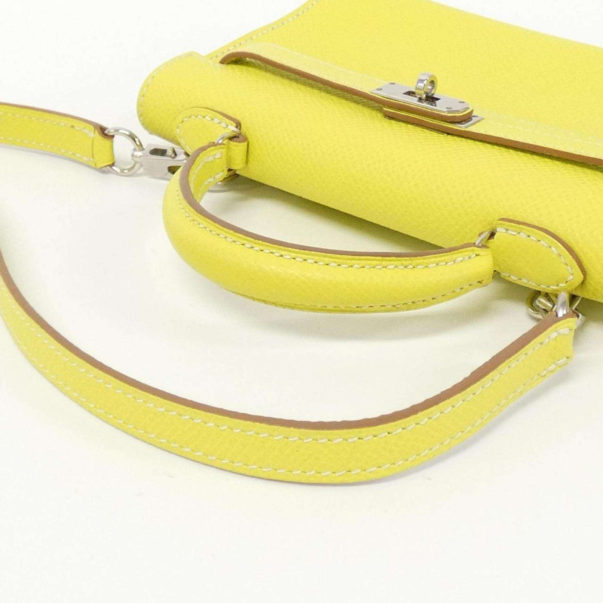 Hermes Kelly Lime Epsom Leather Handbag (Pre-Owned)