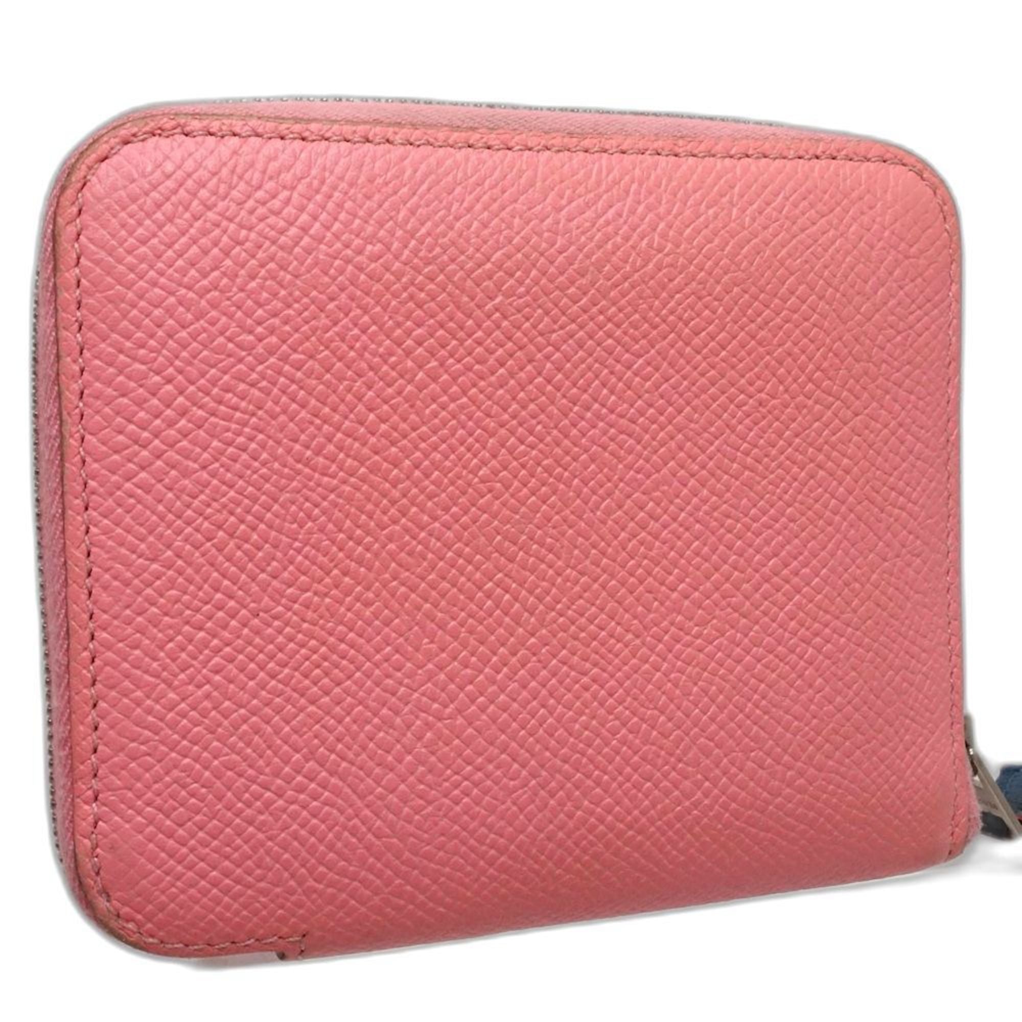 Hermes Pink Epsom Leather Coin Purse/Coin Case (Pre-Owned)