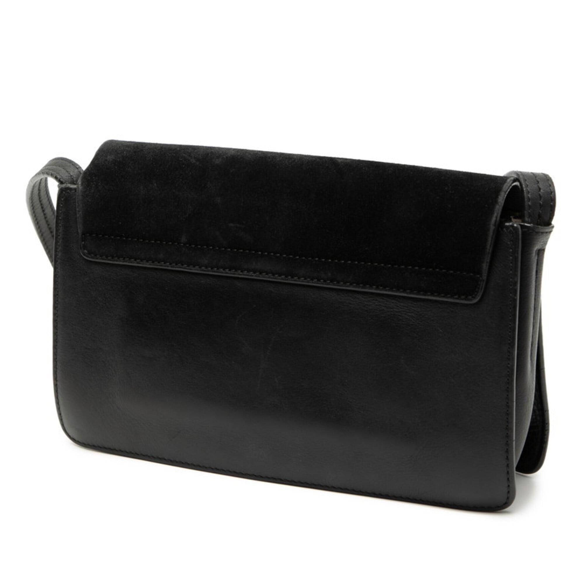 Chloé Black Leather Shoulder Bag (Pre-Owned)