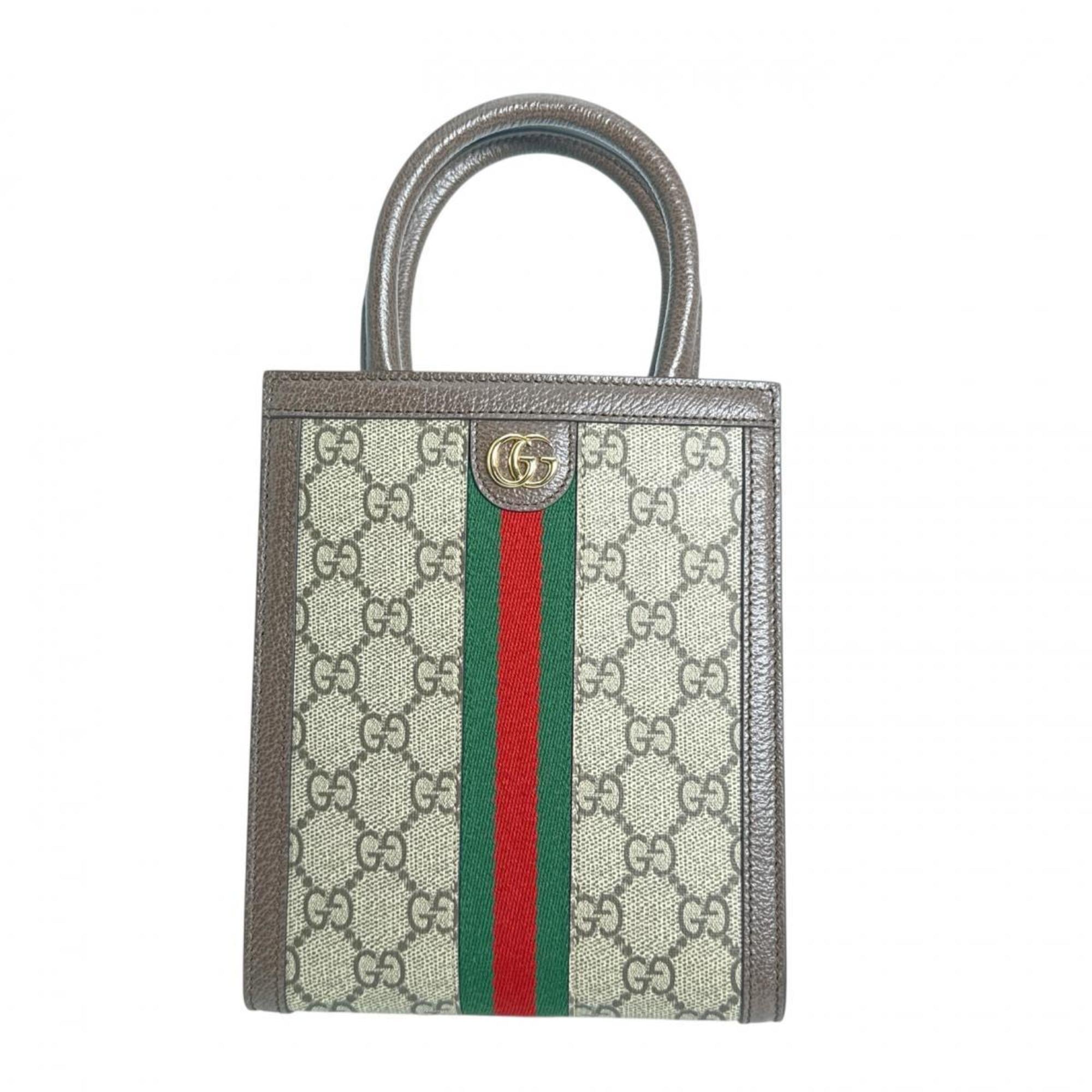 Gucci Beige Gg Canvas Shoulder Bag (Pre-Owned)