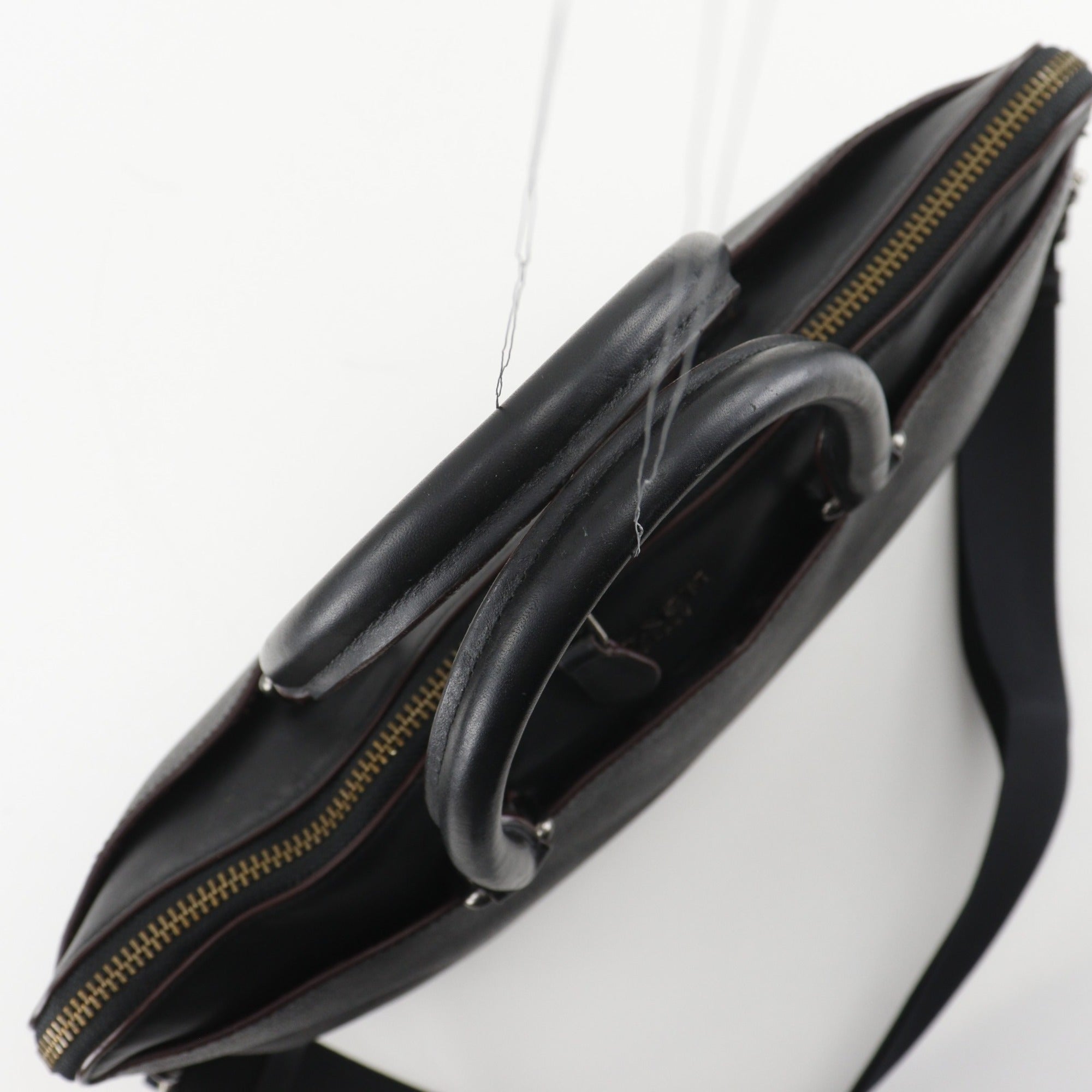 Coach Black Pvc Leather Briefcase (Pre-Owned)