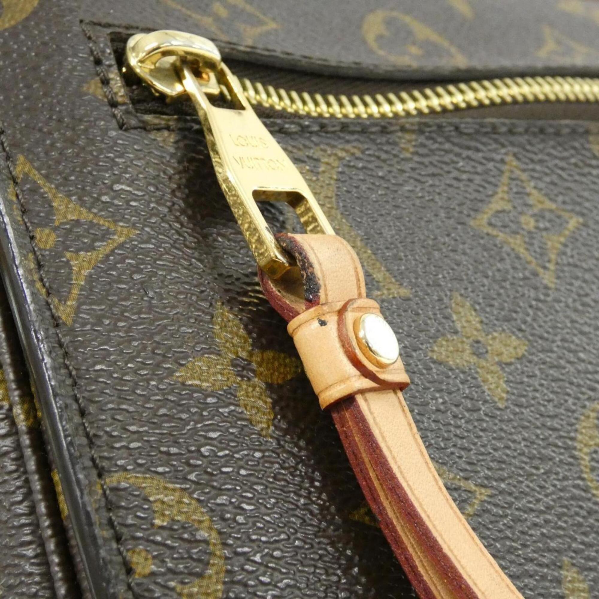 Louis Vuitton Brown Coated Canvas Handbag Pochette (Pre-Owned)