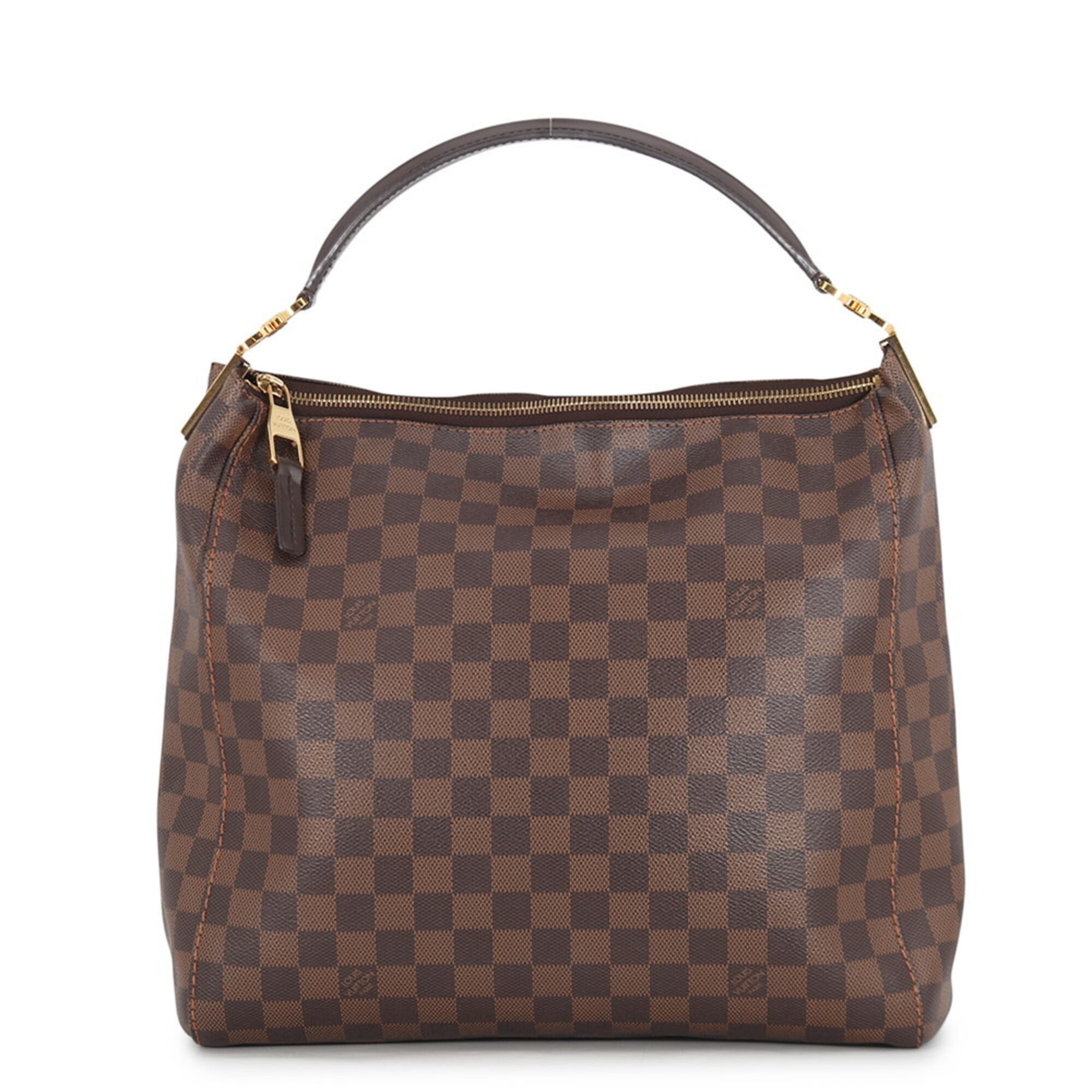 Louis Vuitton Damier Brown Damier Canvas Ebene Handbag (Pre-Owned)