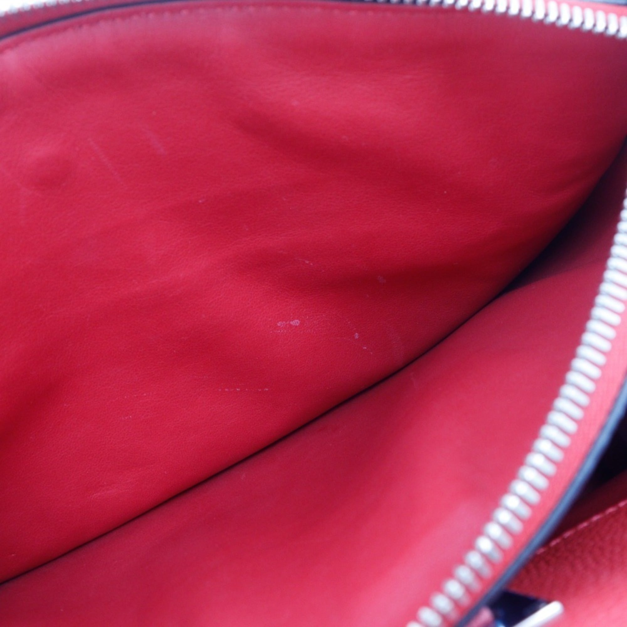 Louis Vuitton Red Color Rouge Leather Handbag Shoulder Bag (Pre-Owned)