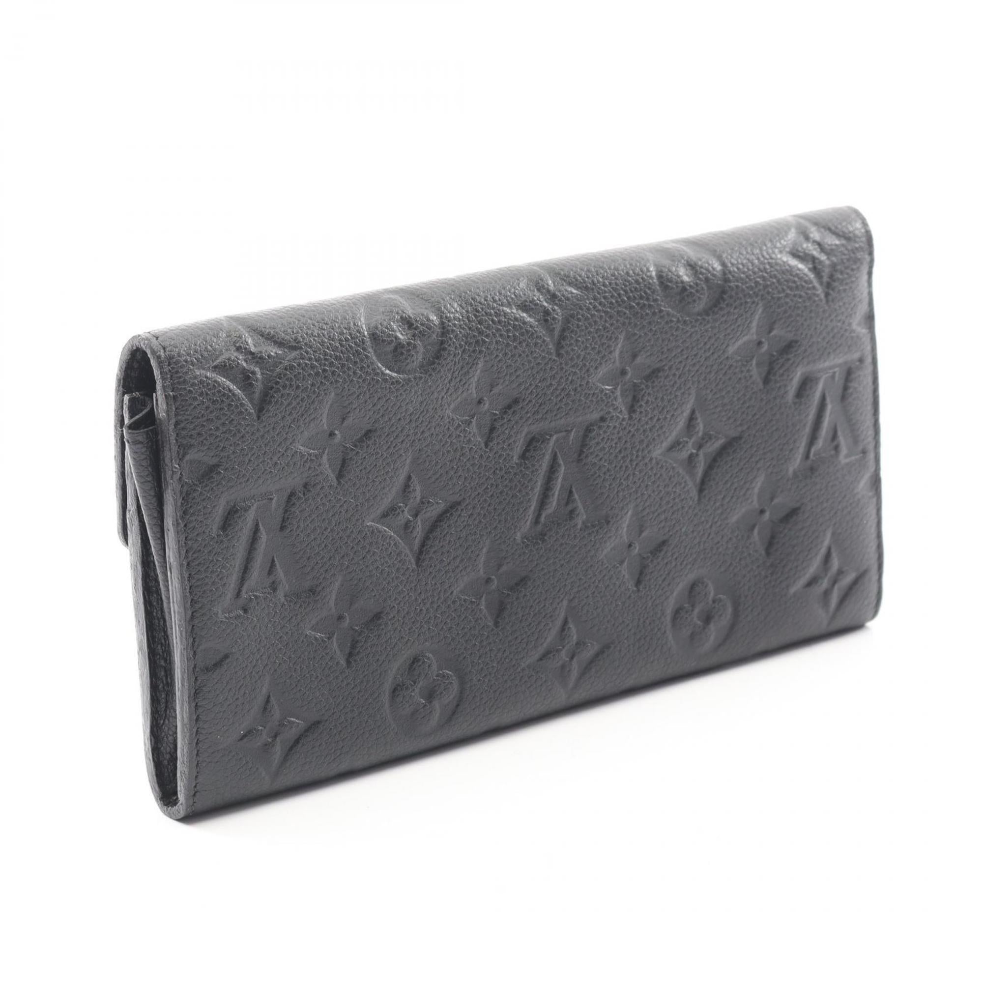 Louis Vuitton Infini Navy Monogram Empreinte Long Wallet (Bi-Fold) (Pre-Owned)