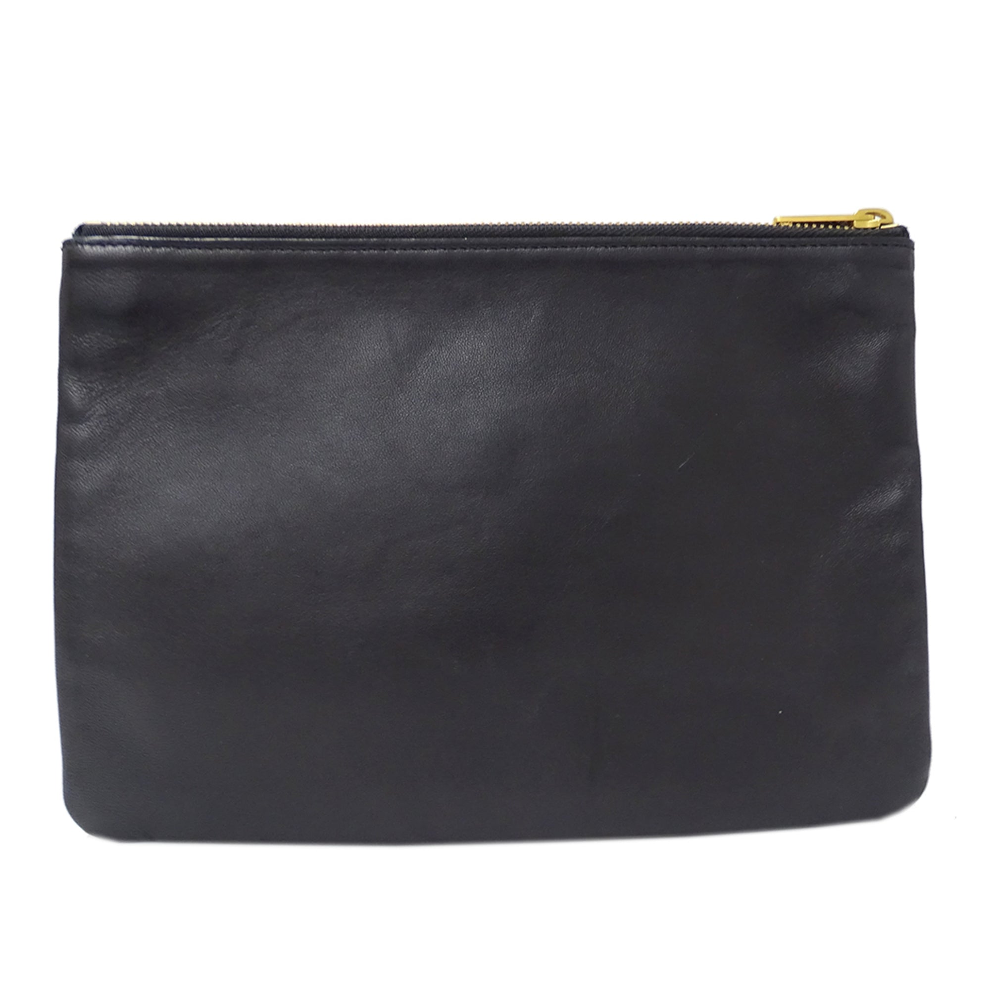 Celine Black Leather Handbag Shoulder Bag (Pre-Owned)