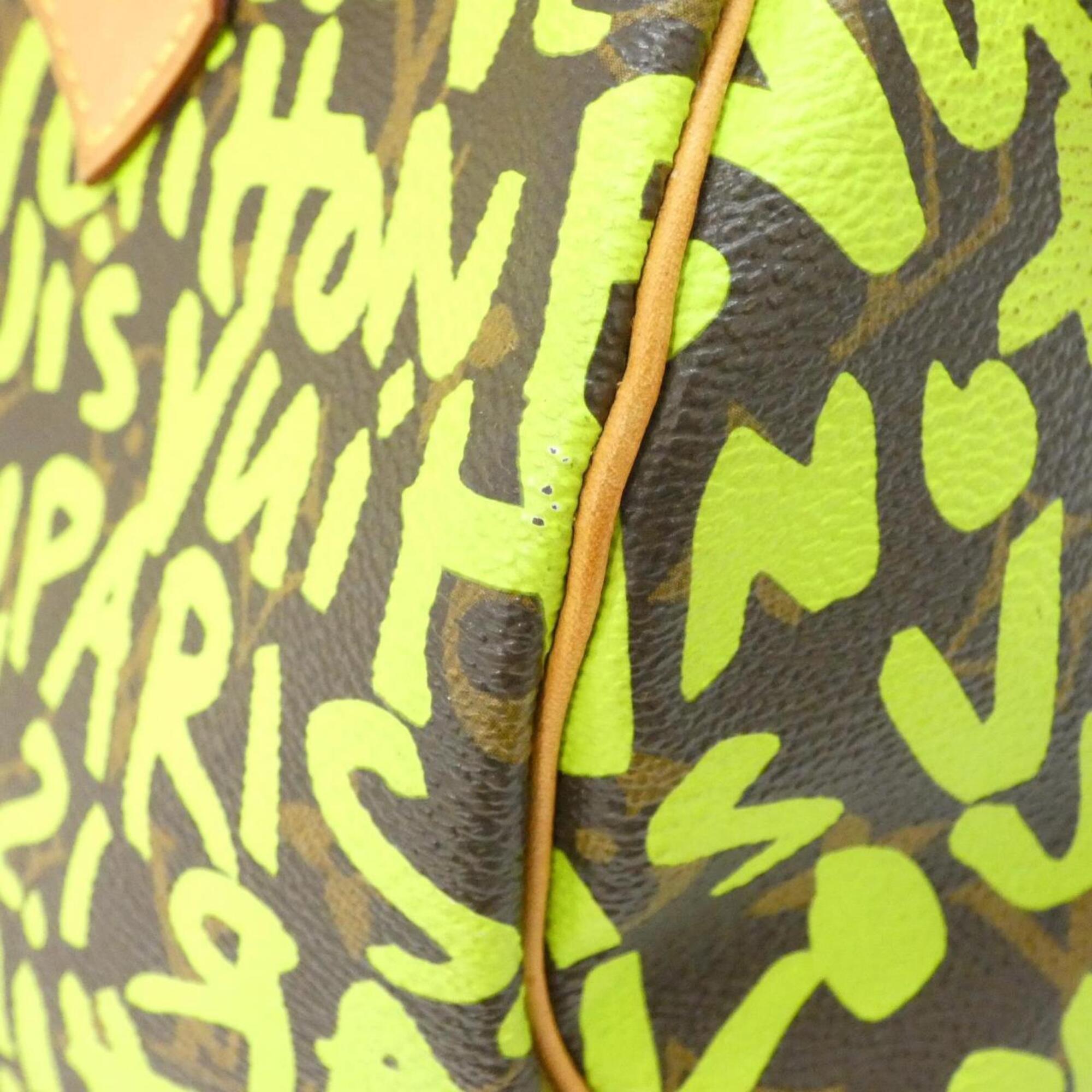 Louis Vuitton Marron Vert Coated Canvas Boston Bag (Pre-Owned)