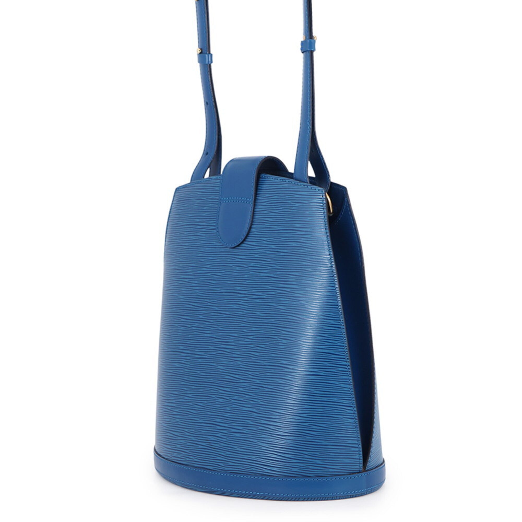 Louis Vuitton Toledo Blue Epi Leather Handbag Shoulder Bag (Pre-Owned)