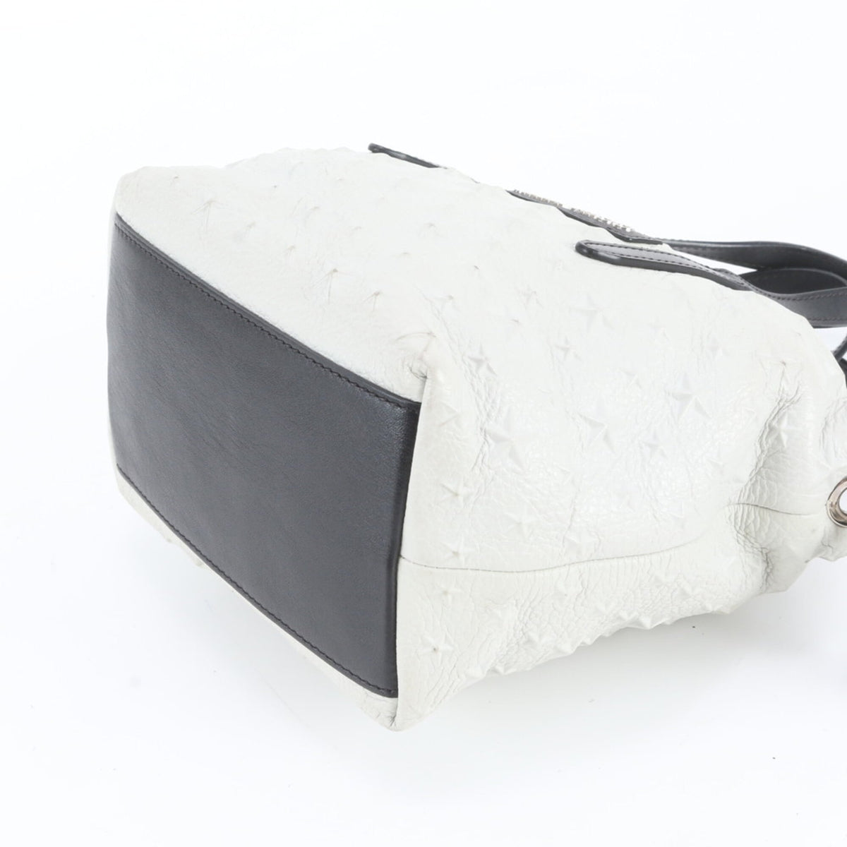 Jimmy Choo White Leather Crossbody Bag Handbag Shoulder Bag (Pre-Owned)
