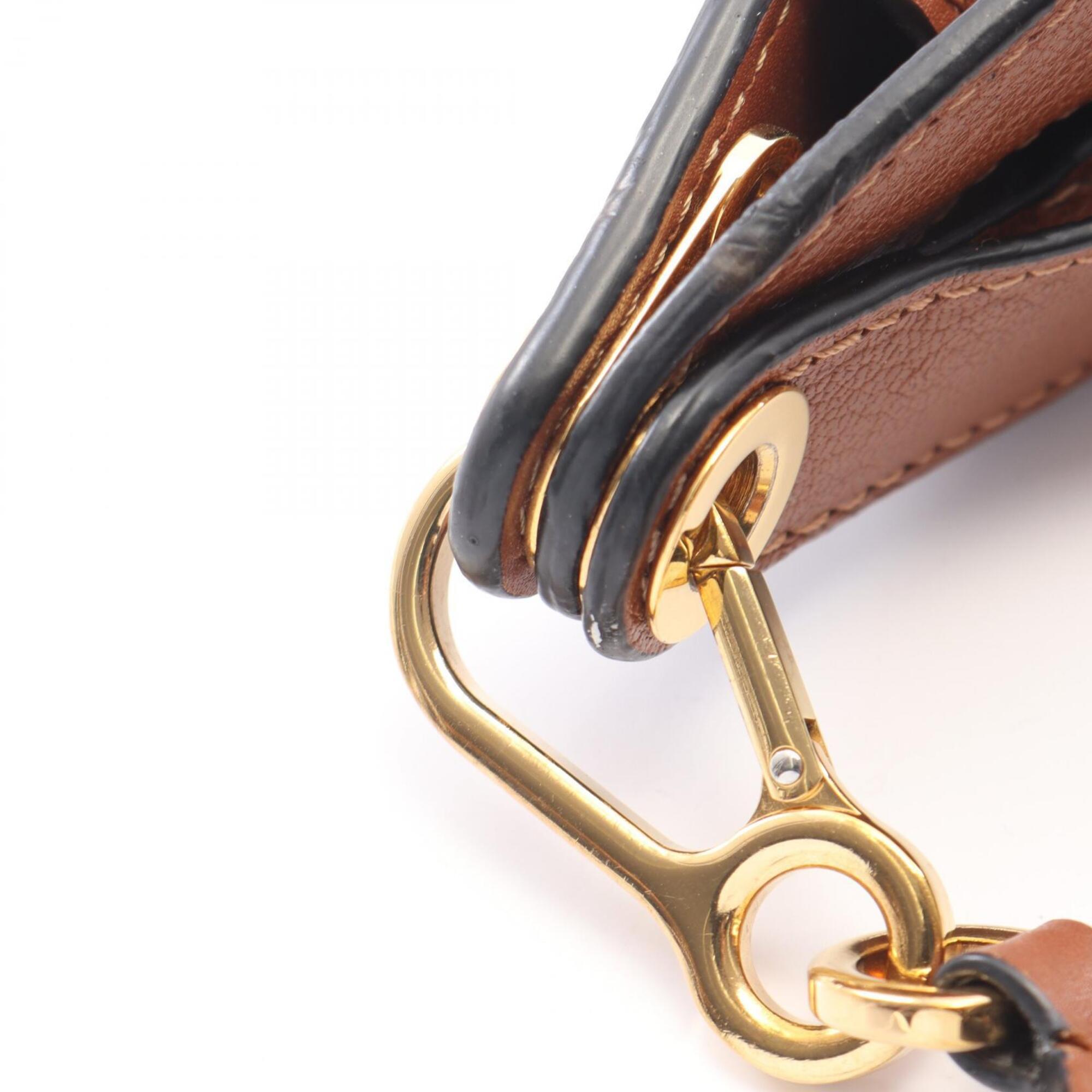 Loewe Brown Leather Handbag Shoulder Bag (Pre-Owned)