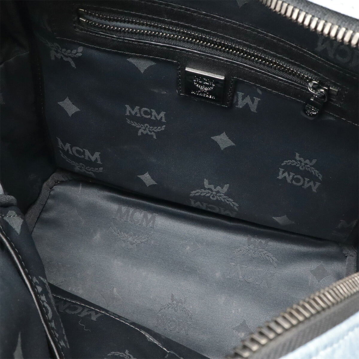 Mcm Blue Pvc Backpack (Pre-Owned)