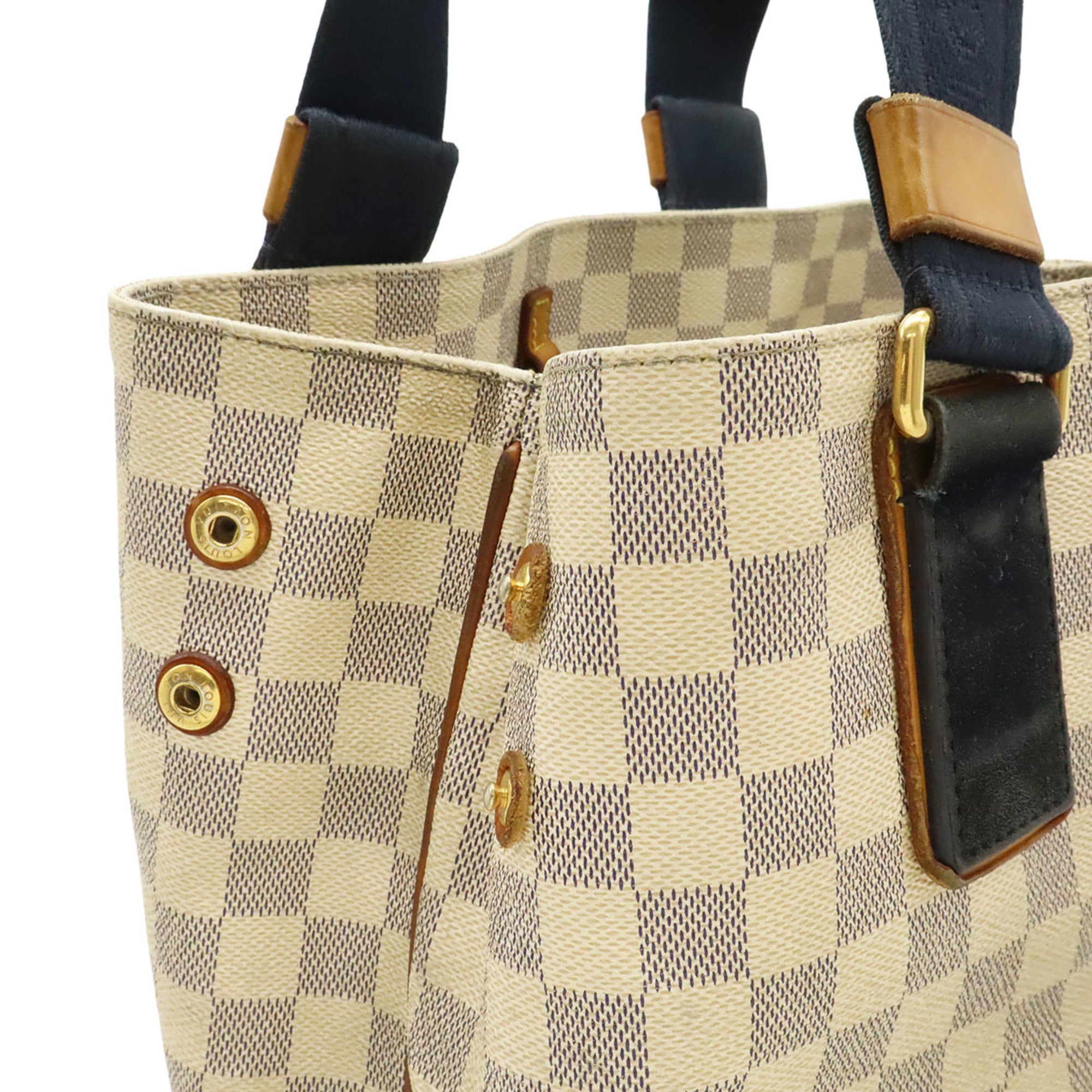 Louis Vuitton Damier Azur Ivory Damier Azur Shoulder Bag Tote Bag (Pre-Owned)
