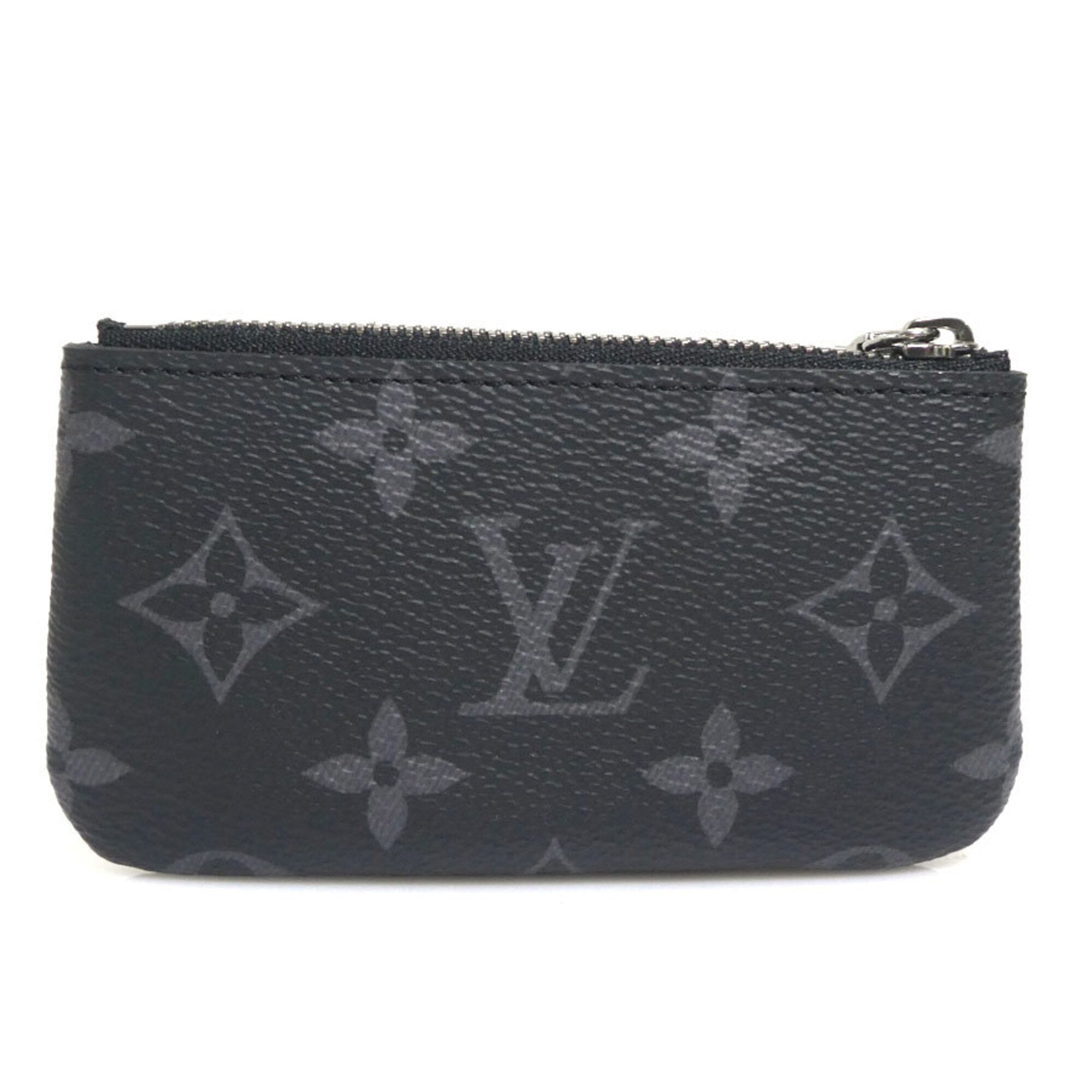 Louis Vuitton Black Gray Monogram Eclipse Monogram Eclipse Coin Purse/Coin Case (Pre-Owned)