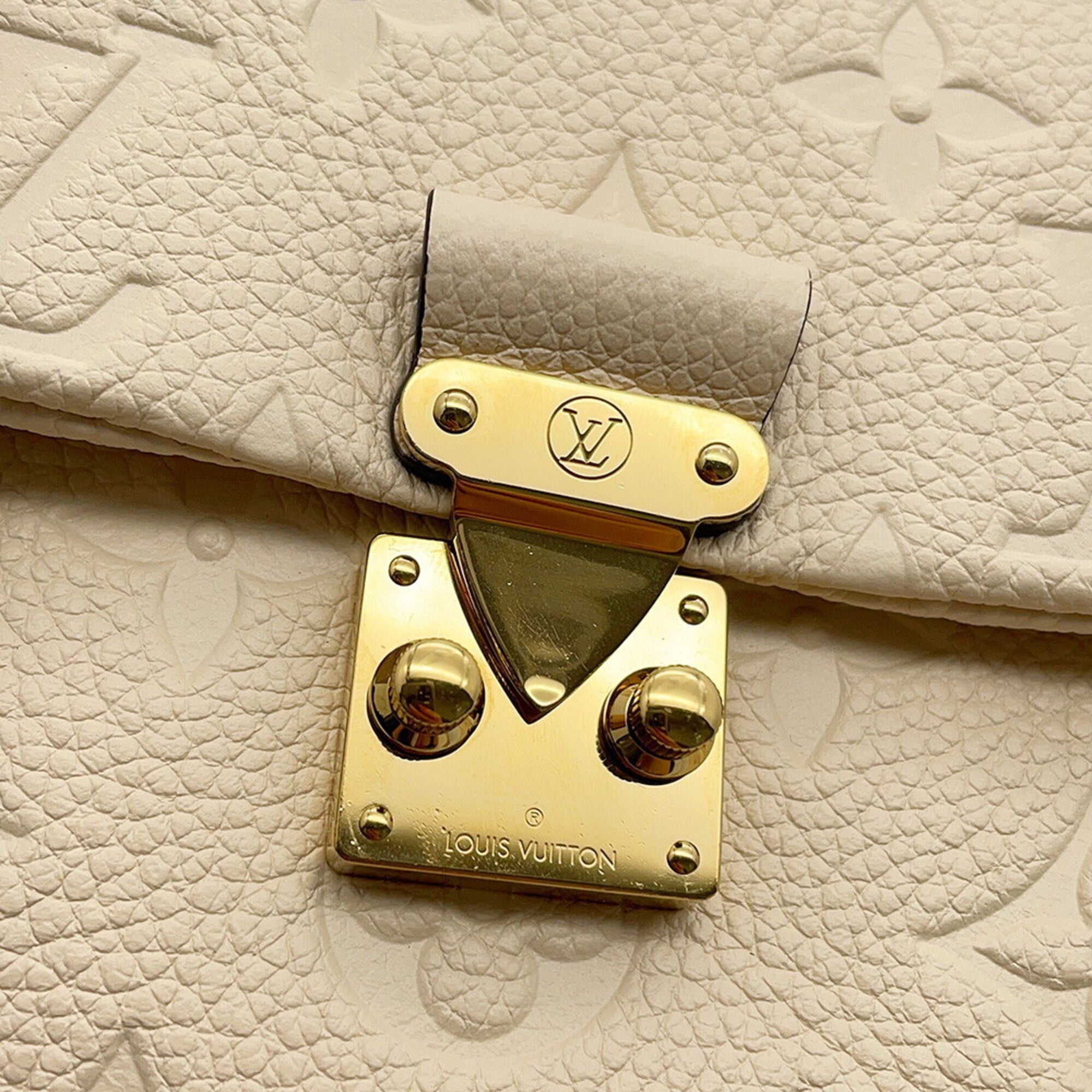 Louis Vuitton Gold Monogram Empreinte Handbag Shoulder Bag (Pre-Owned)