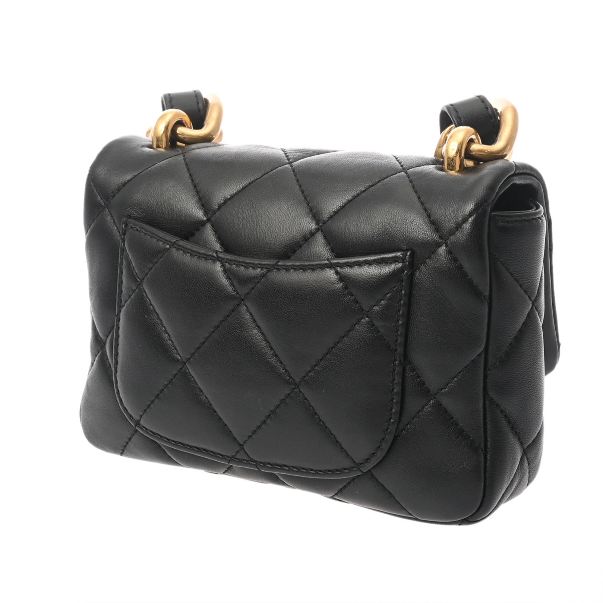 Chanel Black Leather Shoulder Bag (Pre-Owned)