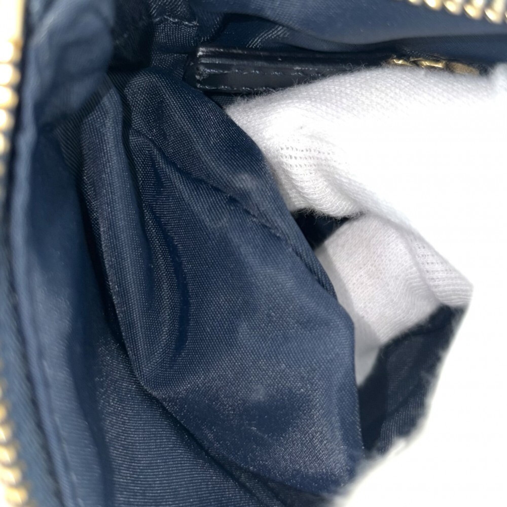 Christian Dior Navy Canvas Leather Saddle Bag Shoulder Bag (Pre-Owned)