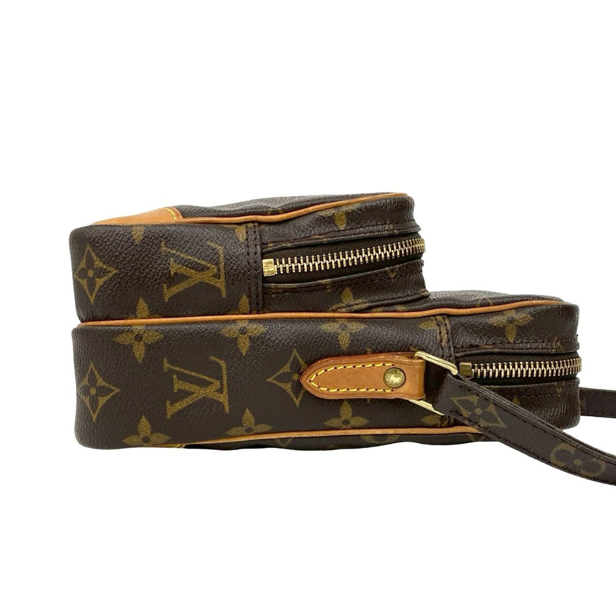 Louis Vuitton Brown Leather Pvc Pochette Shoulder Bag (Pre-Owned)