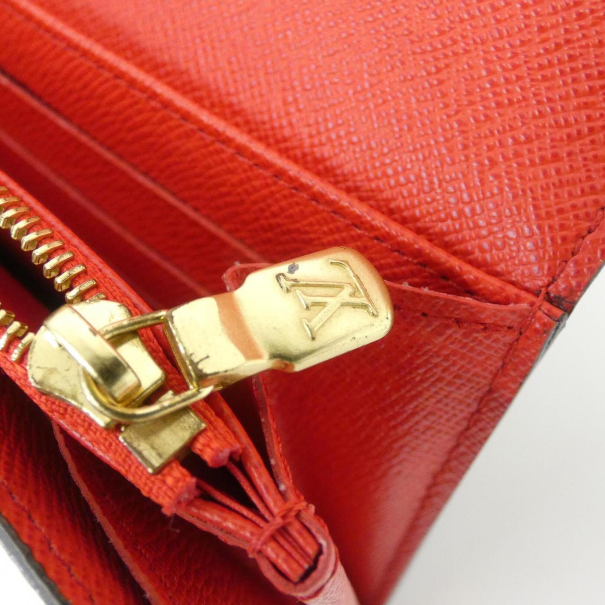 Louis Vuitton Coquelicots Marron Coated Canvas Long Wallet (Bi-Fold) (Pre-Owned)
