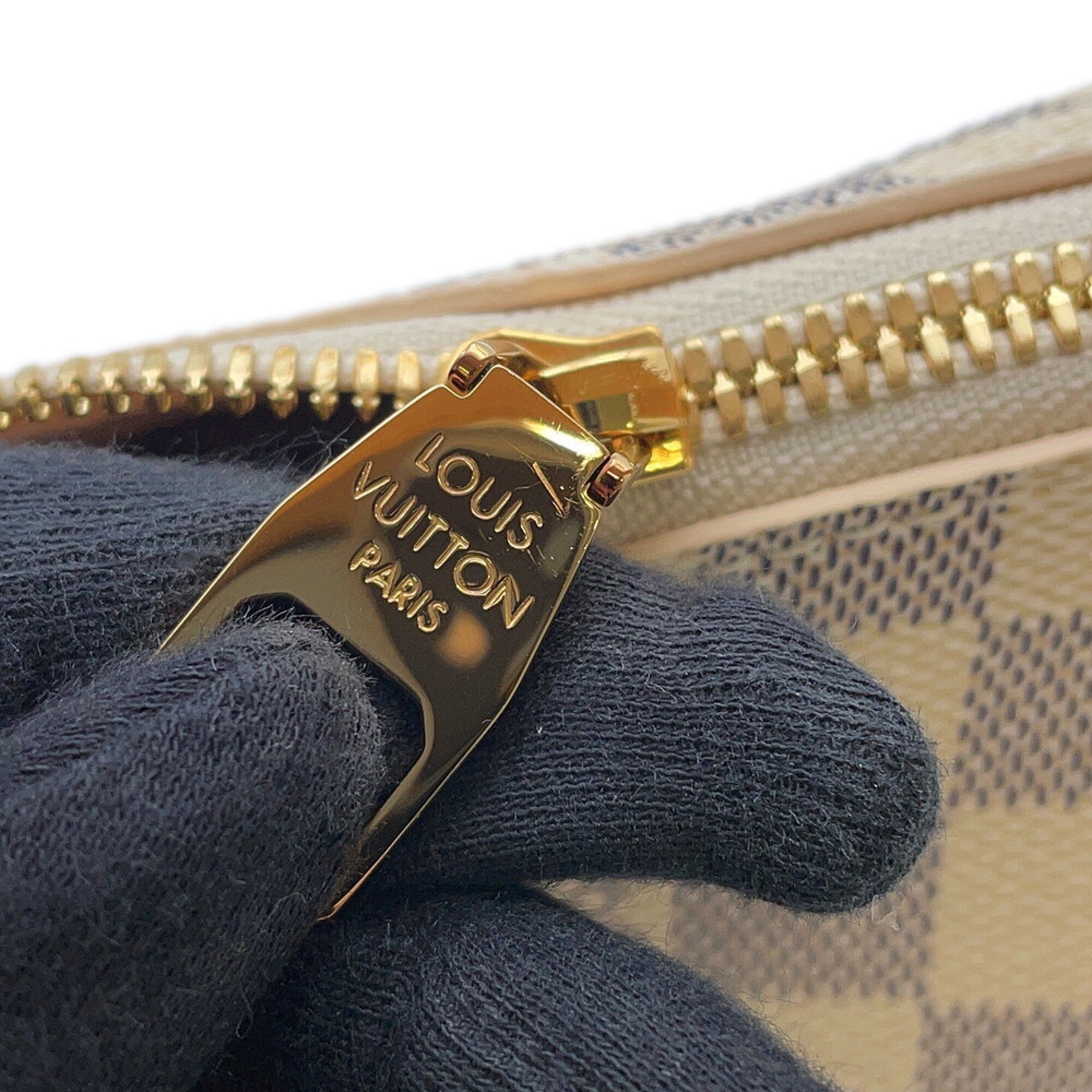 Louis Vuitton Damier Azur Beige Damier Azur Handbag Shoulder Bag (Pre-Owned)