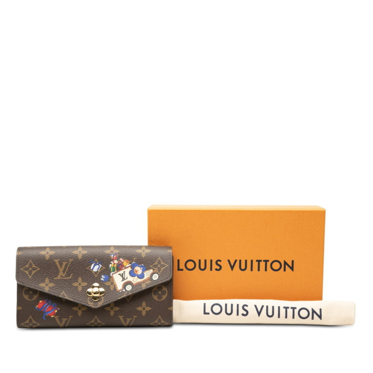 Louis Vuitton Monogram Brown Pvc Long Wallet (Bi-Fold) (Pre-Owned)