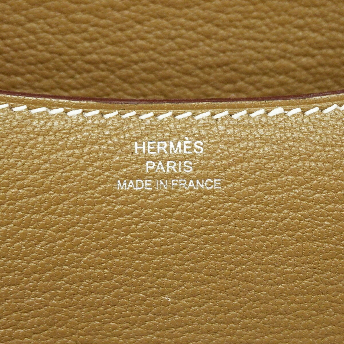 Hermes Etoupe Gray Chevre Myzore Leather Shoulder Bag (Pre-Owned)
