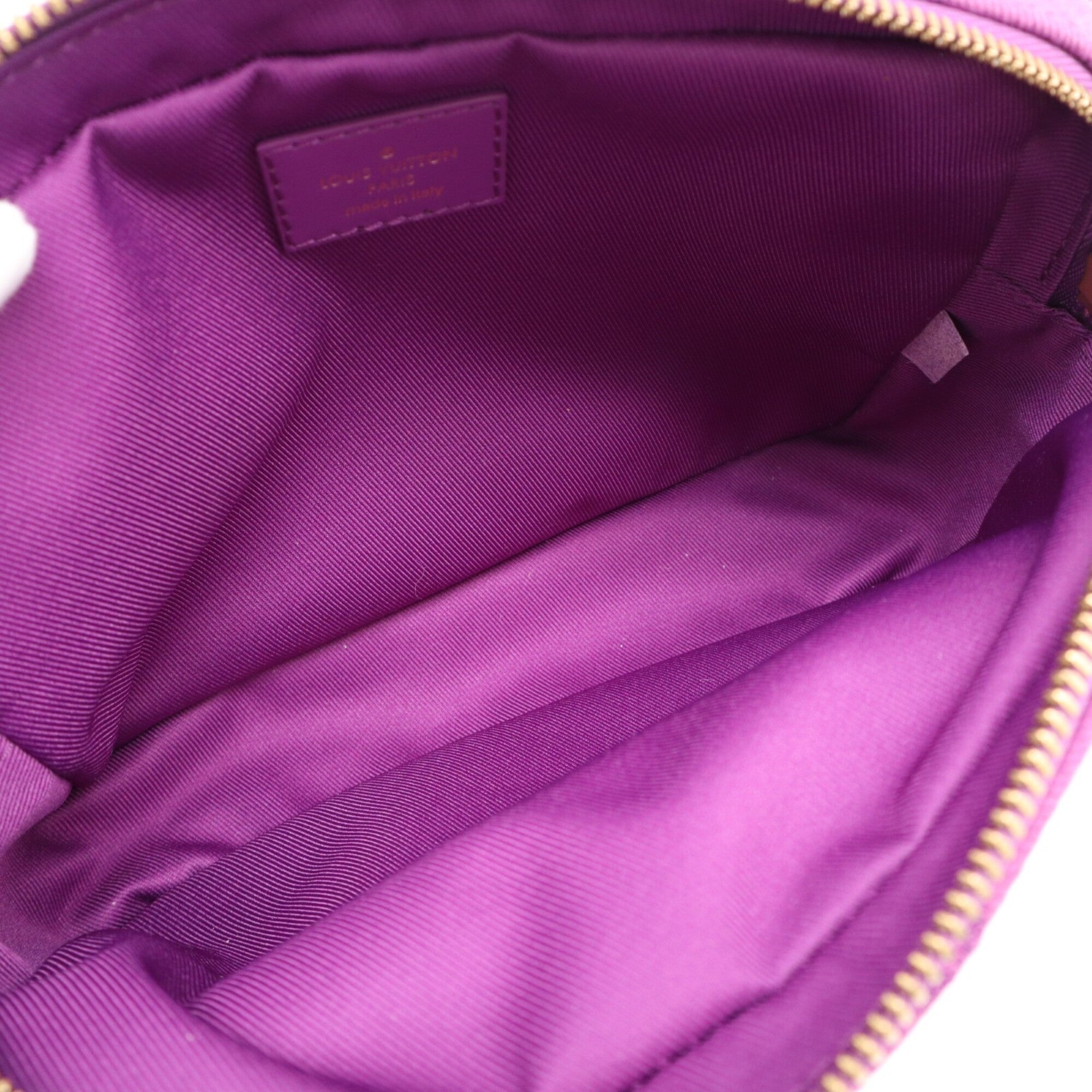 Louis Vuitton Monogram Denim Purple Monogram Denim Shoulder Bag (Pre-Owned)